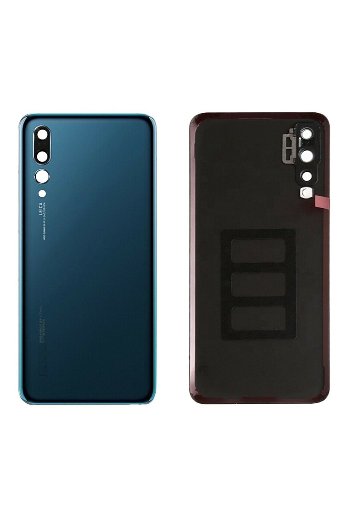 Fodos Huawei P20 Pro Arka Pil Batarya Kapağı Cam Kamera Lensli Cltl09