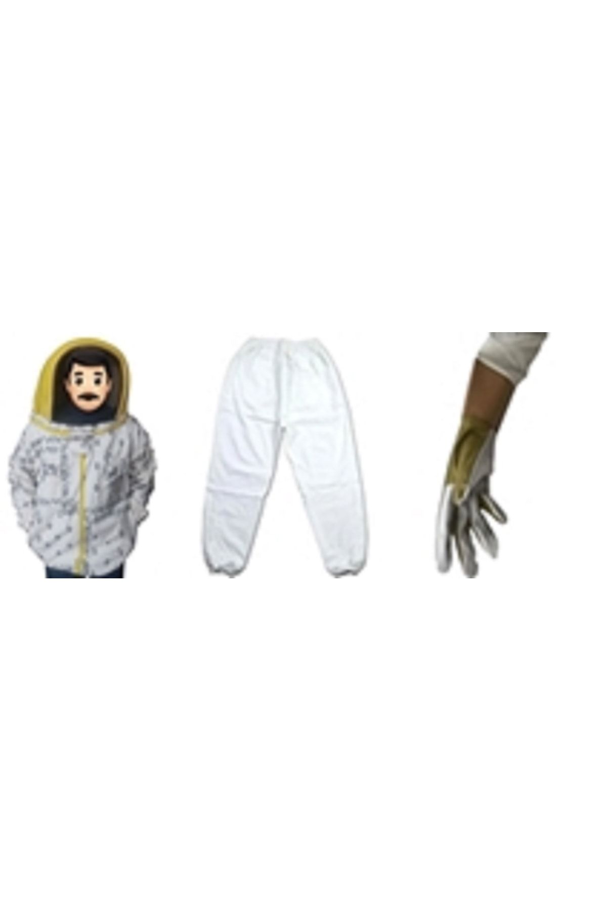 Ak Arıcılık Maske Seti ( Astronot Maske,pantolon,eldiven )