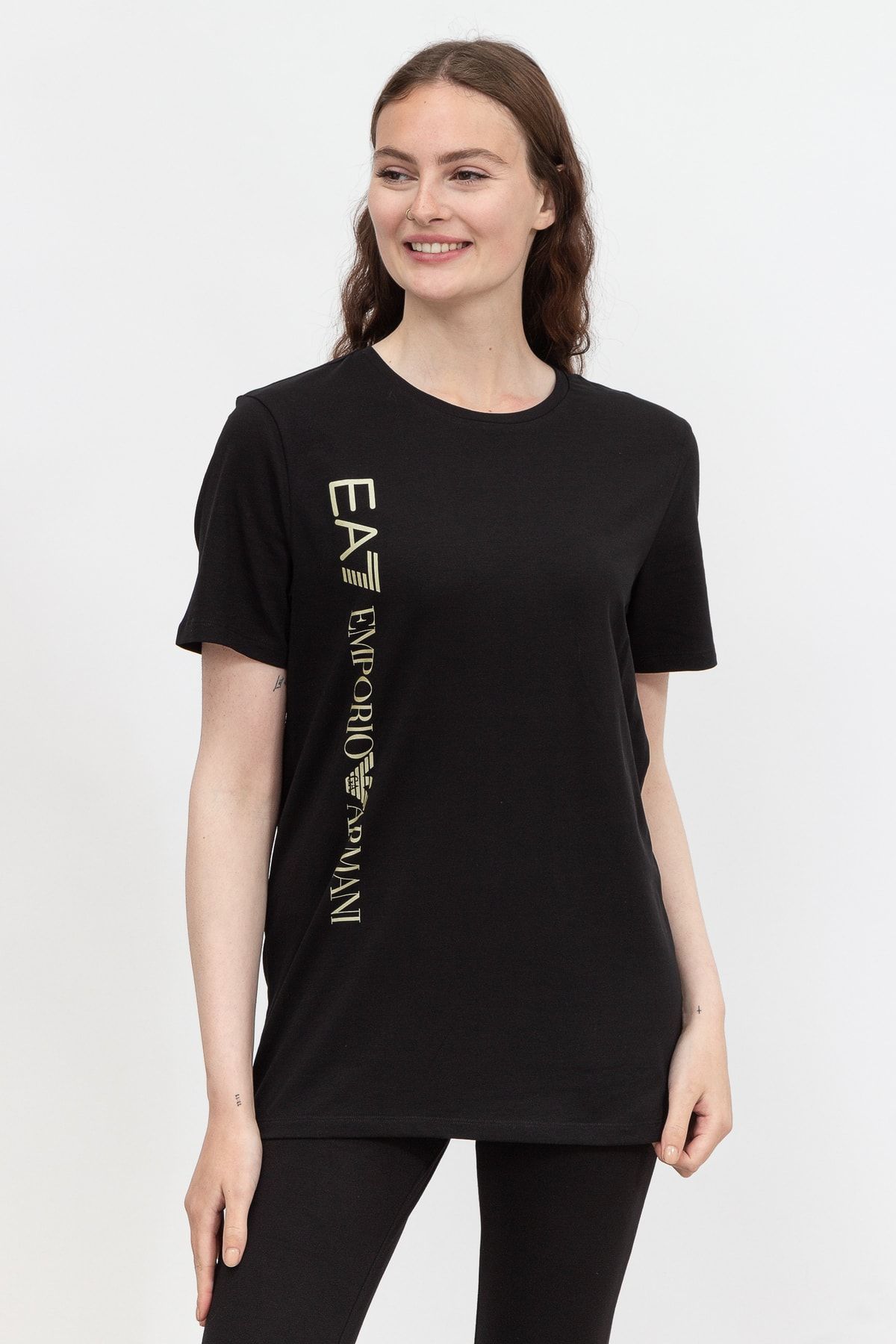 EA7 Kadın Bisiklet Yaka T-shirt3ltt09tjcrz