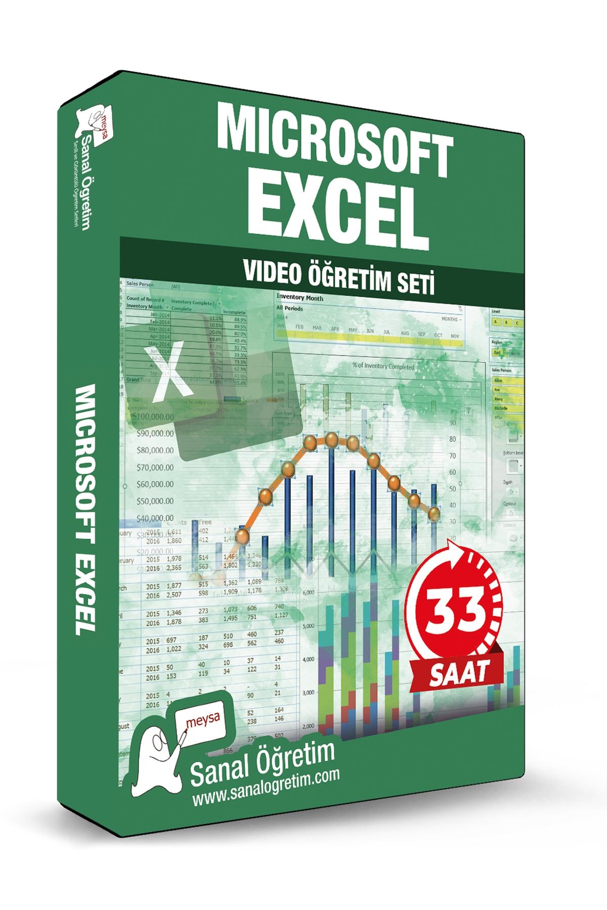 Sanal Öğretim Microsoft Excel Video Ders Eğitim Seti