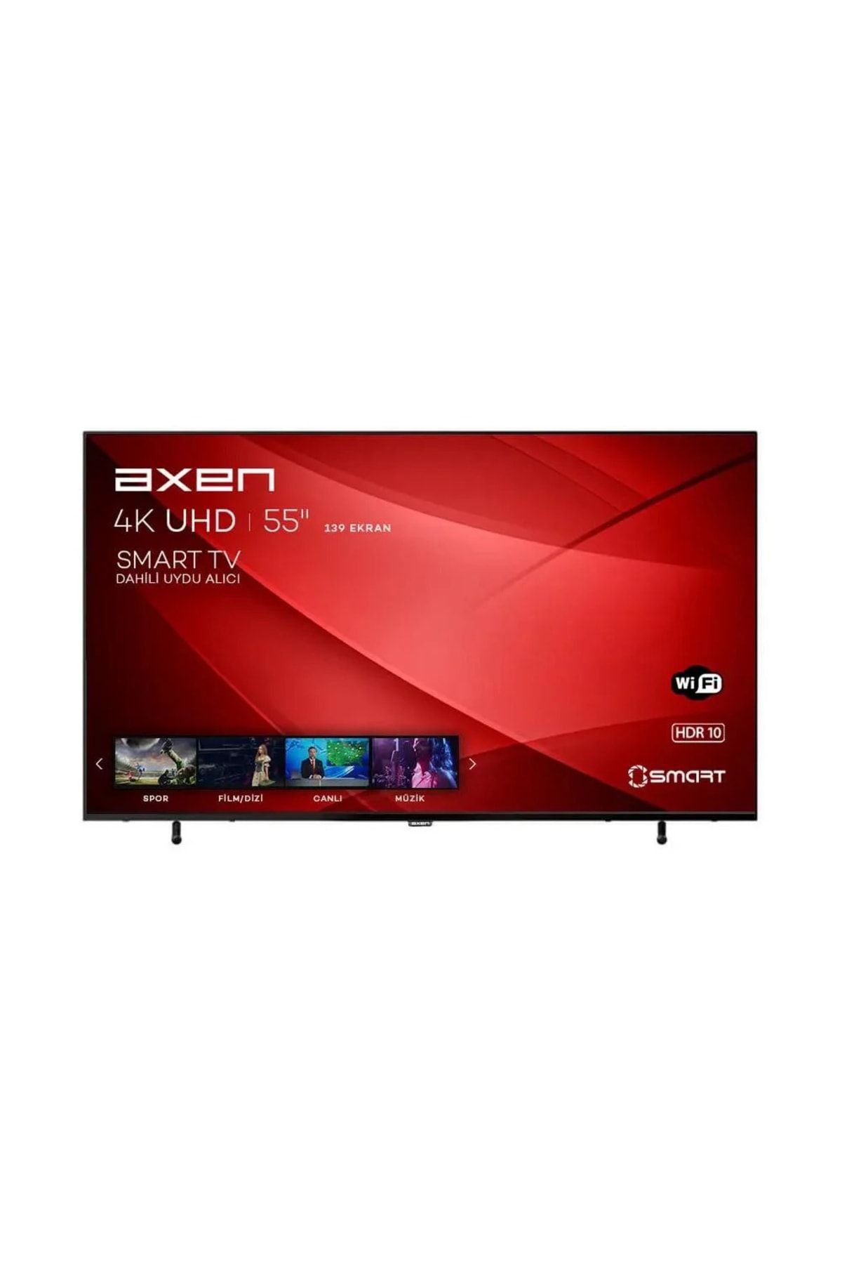 Axen AX55FIL403 55" 139 Ekran Uydu Alıcılı 4K Ultra HD Smart LED TV