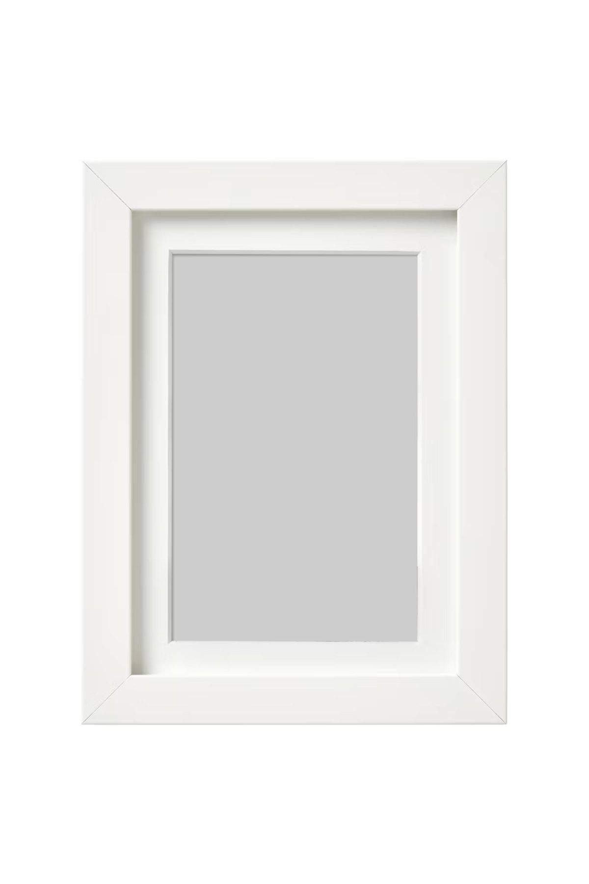 IKEA Rıbba 13x18 Cm Beyaz Ahşap Çerçeve Derin Kalın Kenarlı Beyaz 13x18 Cm Fotoğraf Resim Çerçevesi
