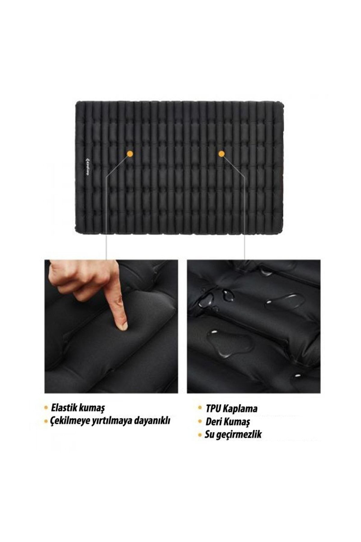 Kıngcamp Super Comfort Double Sıyah Sısme Yatak_4