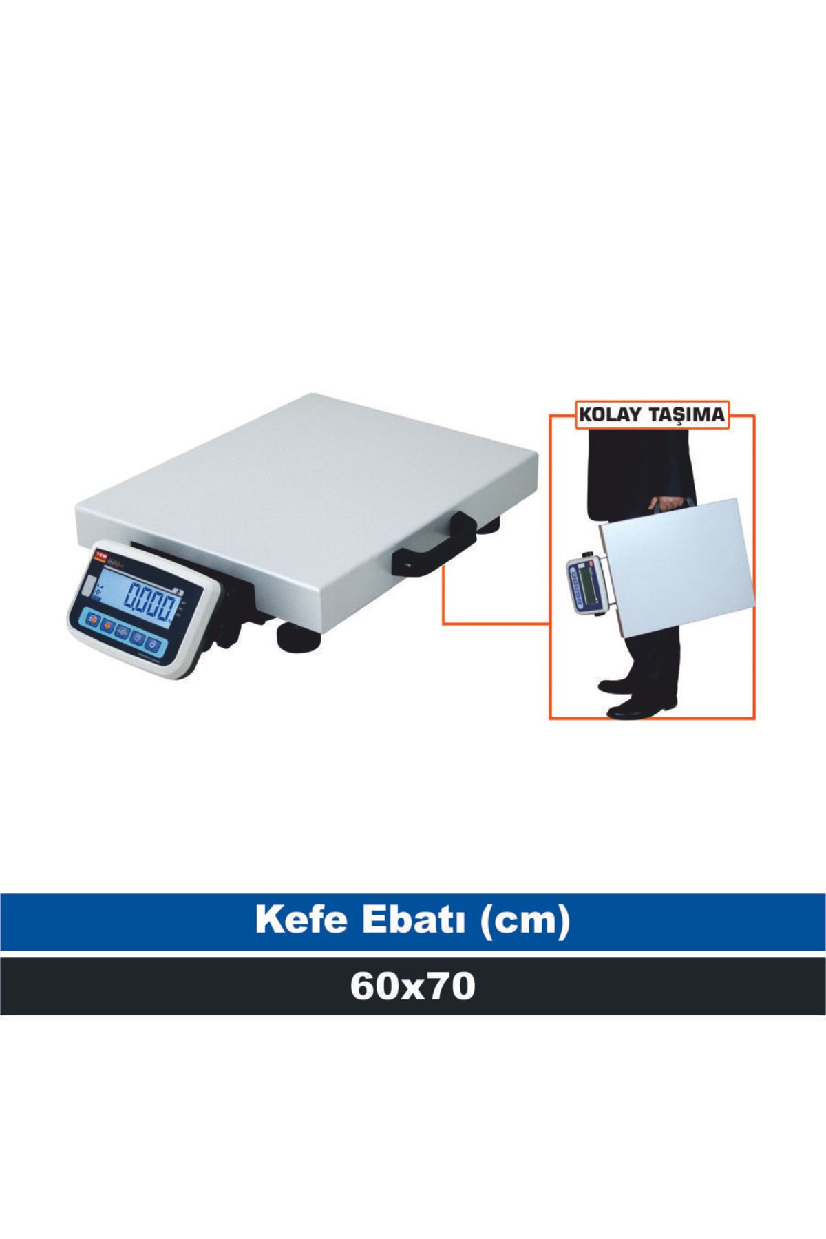 TEM Eko 300 kg 100 gr Mobil Tartım Baskülü