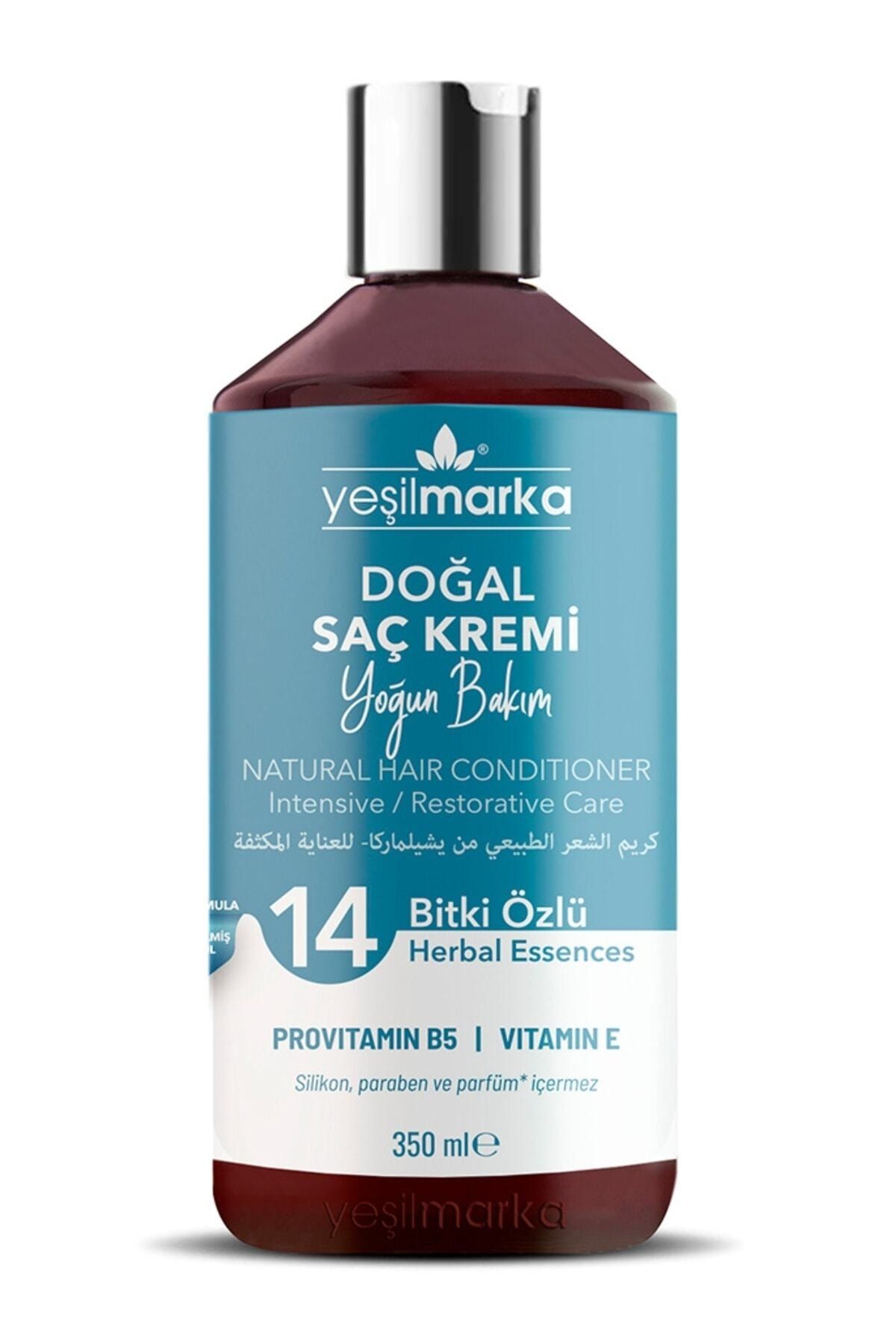 yeşilmarka Doğal Saç Kremi- Yoğun Ve Onarıcı Bakım- Yıpranmış Ve Sorunlu Saçlar- Vegan Ve Organik