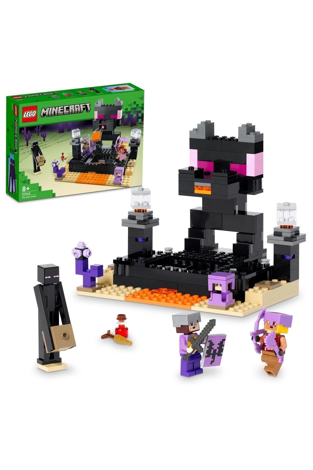LEGO ® Minecraft® End Arenası 21242 - 8 Yaş ve Üzeri Çocuklar için Oyuncak Yapım Seti (252 Parça)