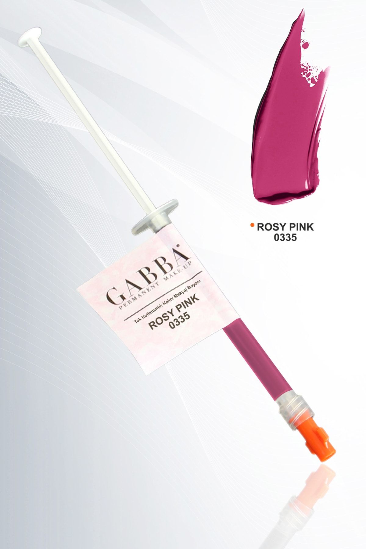 GABBA PERMANENT MAKE-UP 335- Rosy Pink Tek Kullanımlık Dudak Boyası Kalıcı Dudak Renklendirme Dudak Kontür Boyası