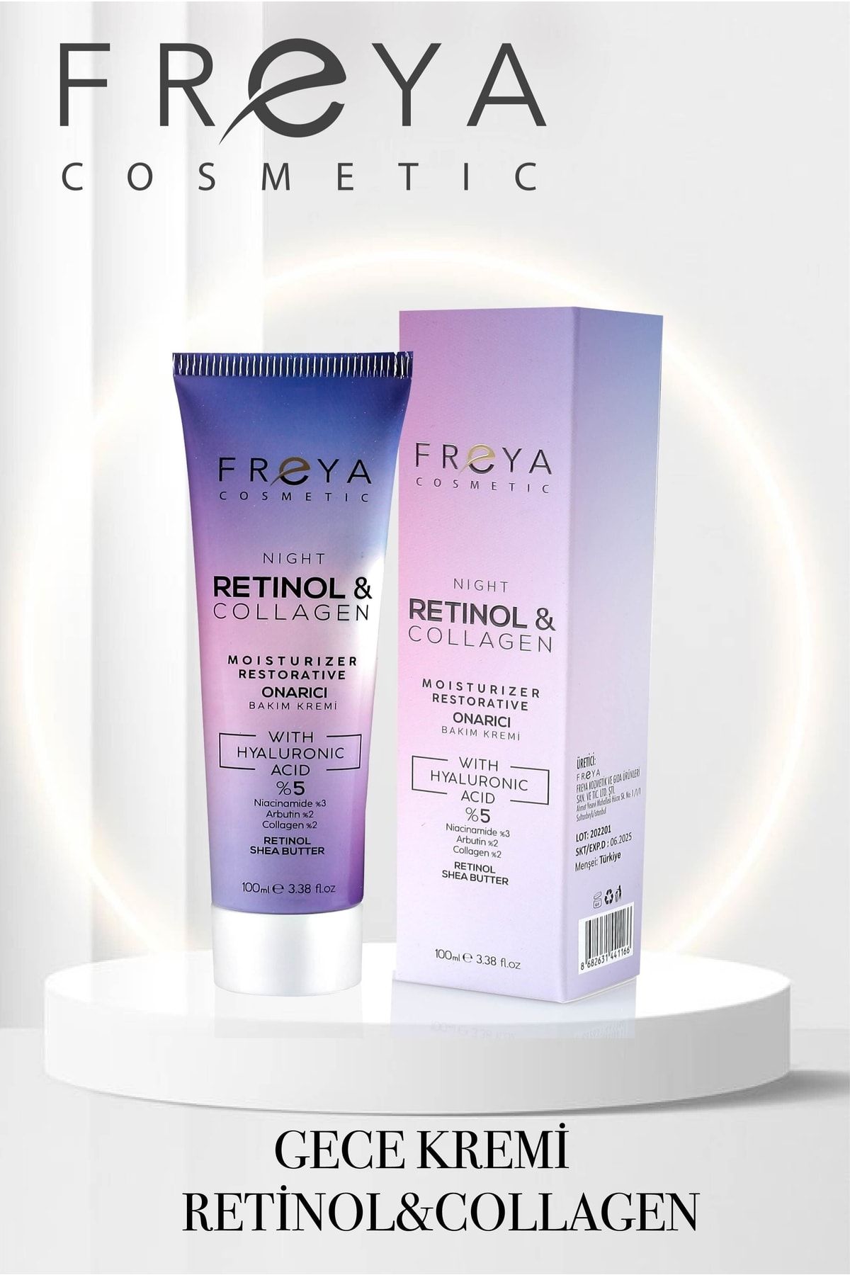 Freya Retınol & Collagen Cream Onarıcı Bakım Kremi - Gece Kremi 100ml