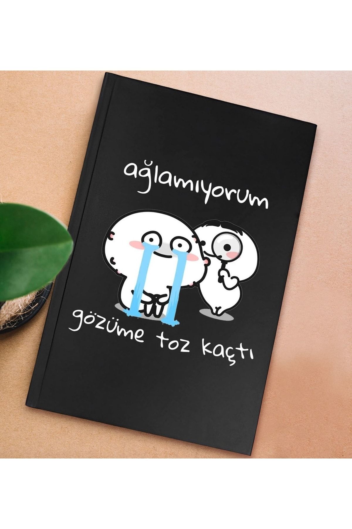 Bk Gift Sert Kapaklı Siyah Lastikli Defter , Arkadaşa Hediye, Yeni Iş Hediyesi, Doğum Günü Hediyesi-