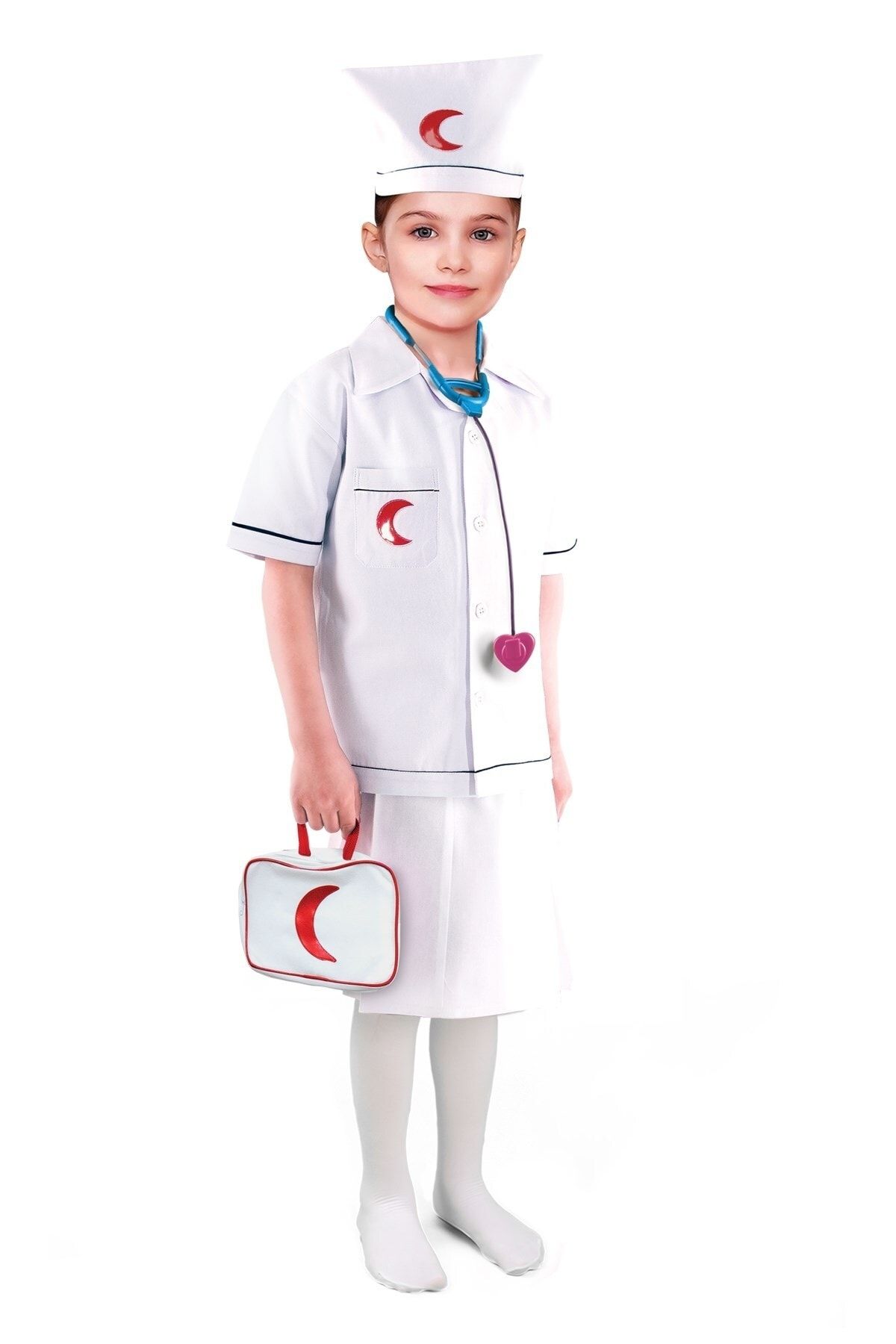 OULABİMİR Doktor Kız Kostümü Çocuk Kıyafeti