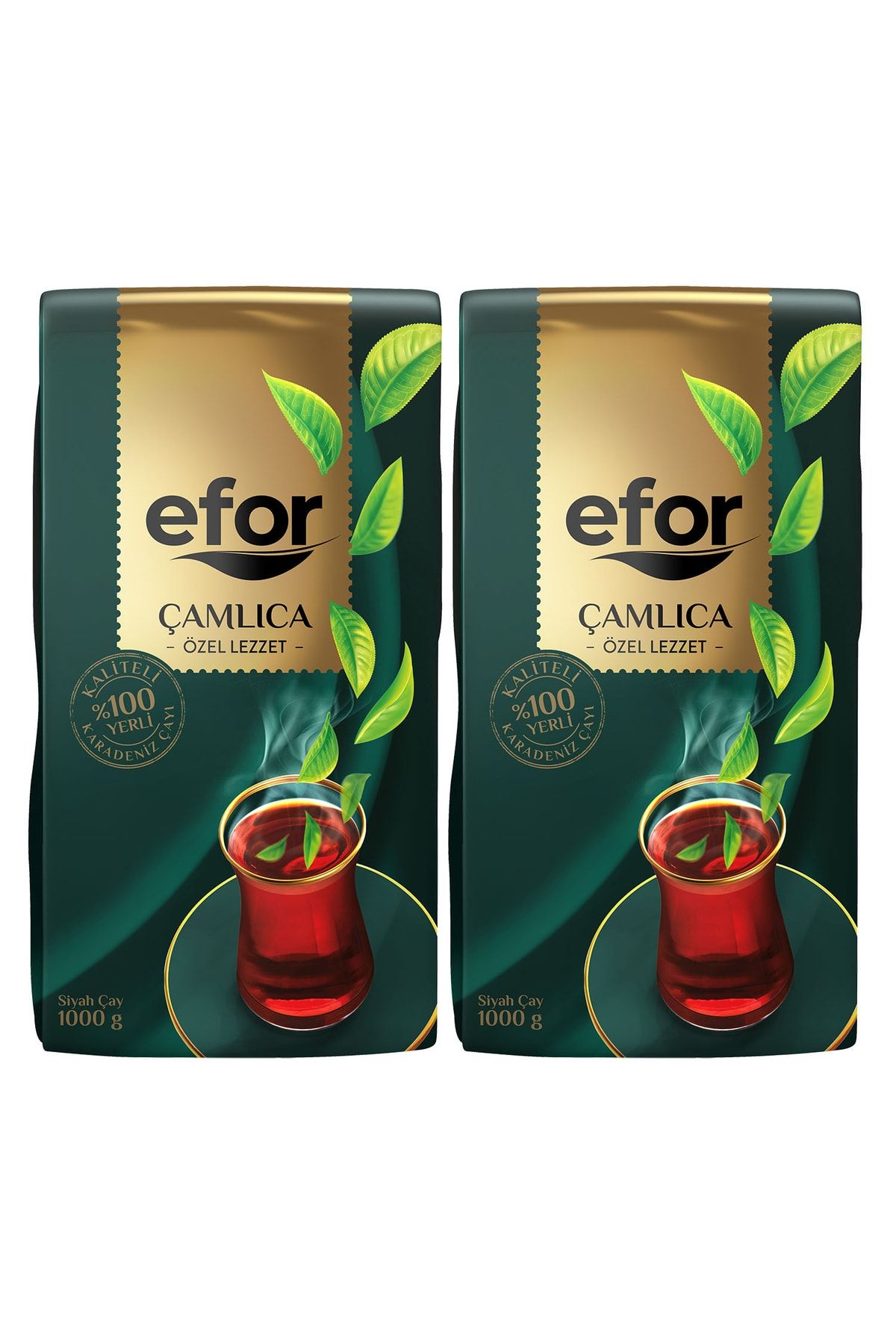 EFOR ÇAY Efor Çamlıca Siyah Dökme Çay 1.000gr X 2 Adet