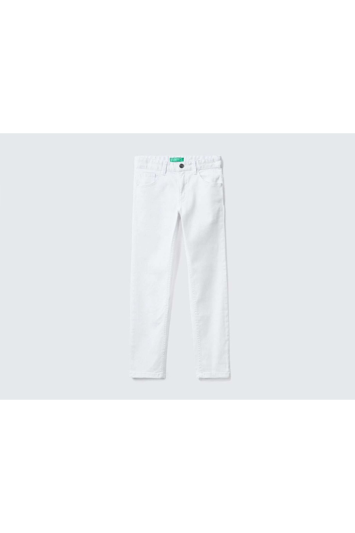 United Colors of Benetton Erkek Çocuk-beyaz-5 Cepli Gabardin Pantolon