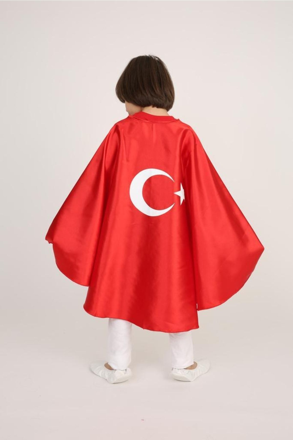FATELLA Atatürk Baskılı Unısex Çocuk Pelerini - 23 Nisan Atatürk Baskılı Unisex Çocuk Pelerini