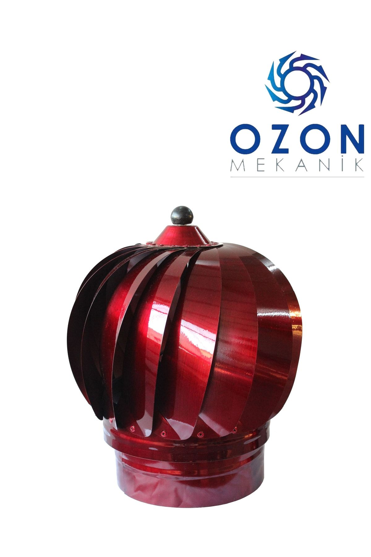 Ozon Mekanik 300 Rüzgar Gülü Baca Fırıldağı Baca Aspiratörü Döner Şapka Soba Borusu Bacamatik Esmatik