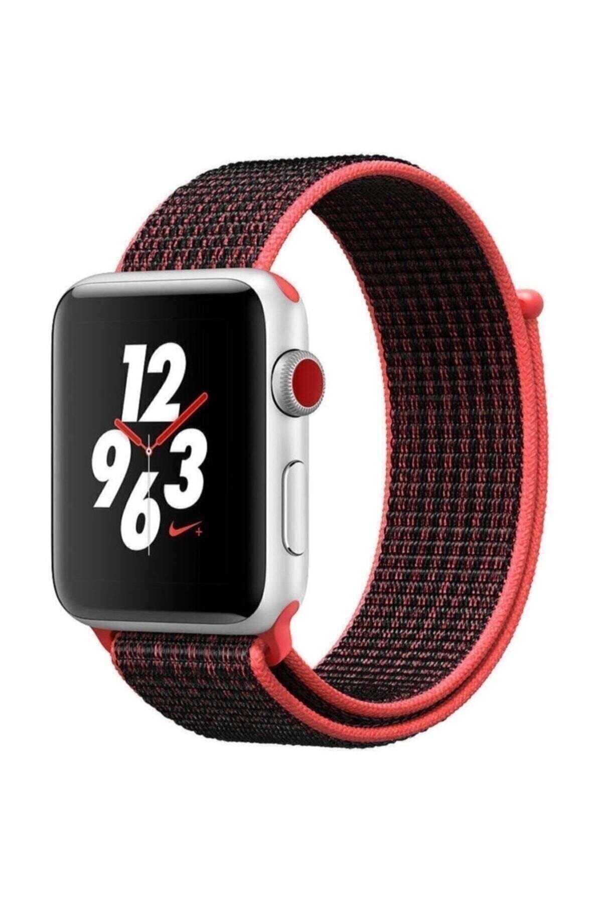 Mahzen Apple Watch 1-2 Serisi Uyumlu 42 Mm 44 Mm Spor Loop Kordon