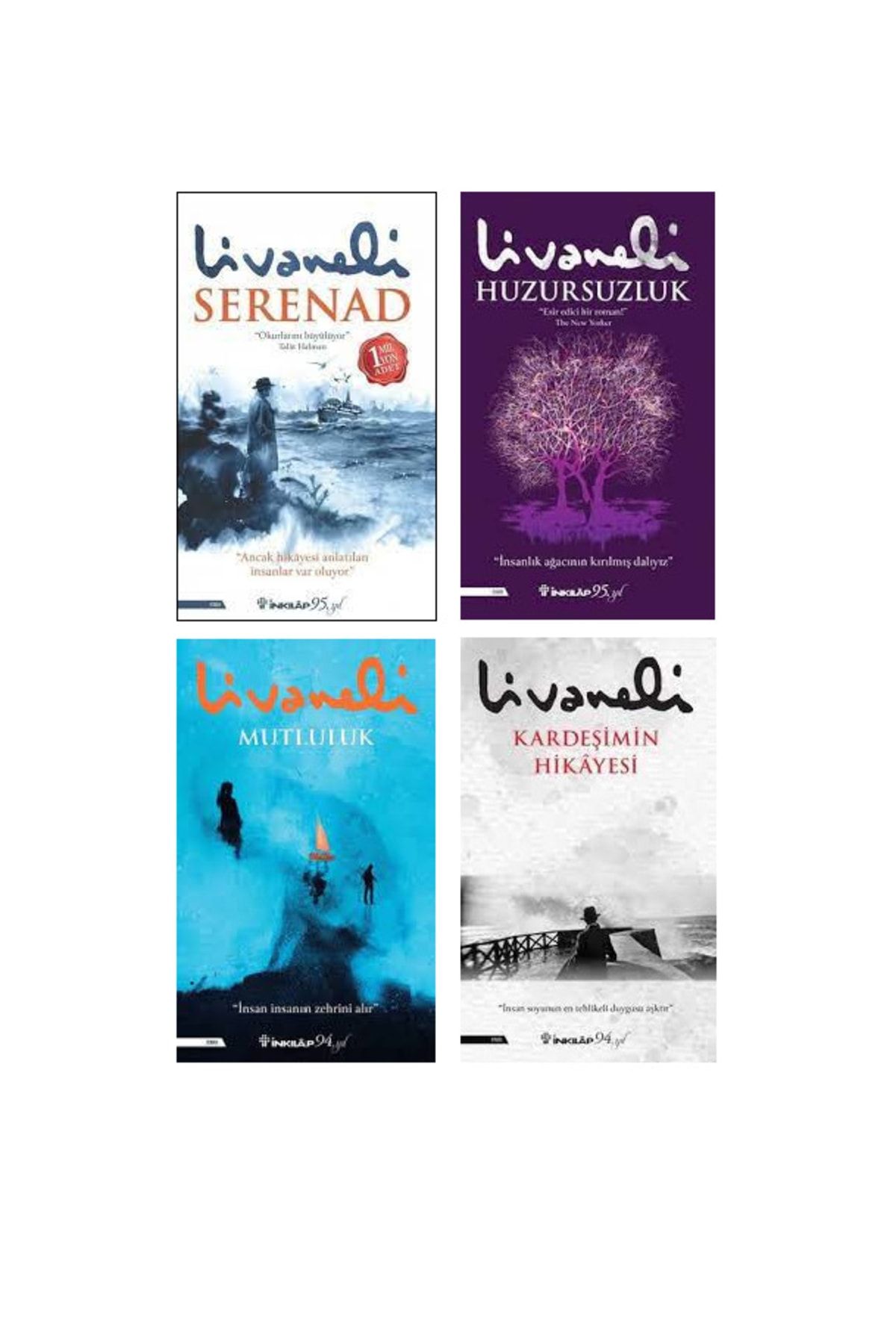 Alfa Yayınları Zülfü Livaneli 4 Kitap Set-serenad-huzursuzluk-mutluluk-kardeşimin Hikayesi