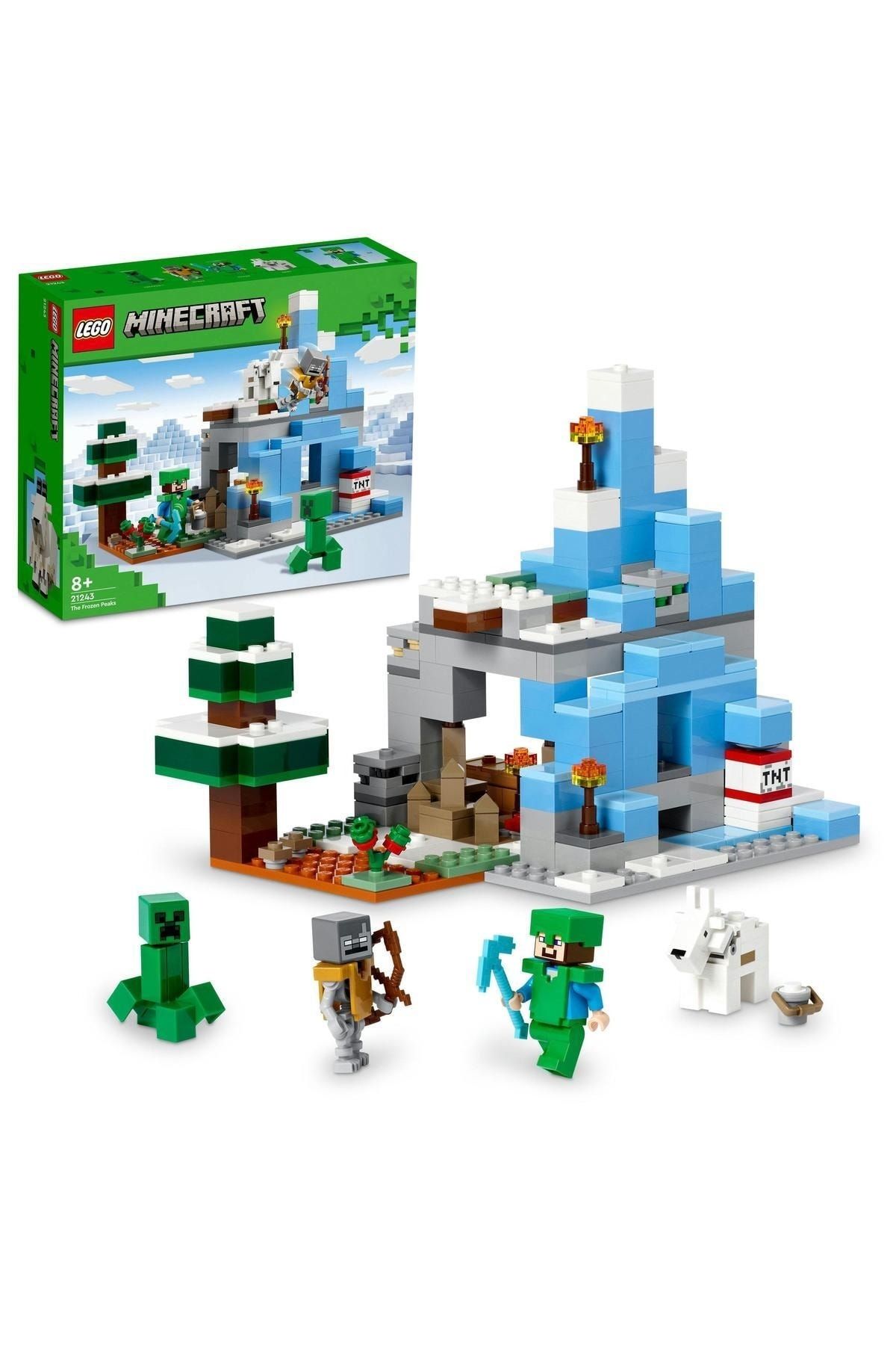 LEGO ® Minecraft® Donmuş Tepeler 21243 - 8 Yaş ve Üzeri Çocuklar için Oyuncak Yapım Seti (304 Parça)
