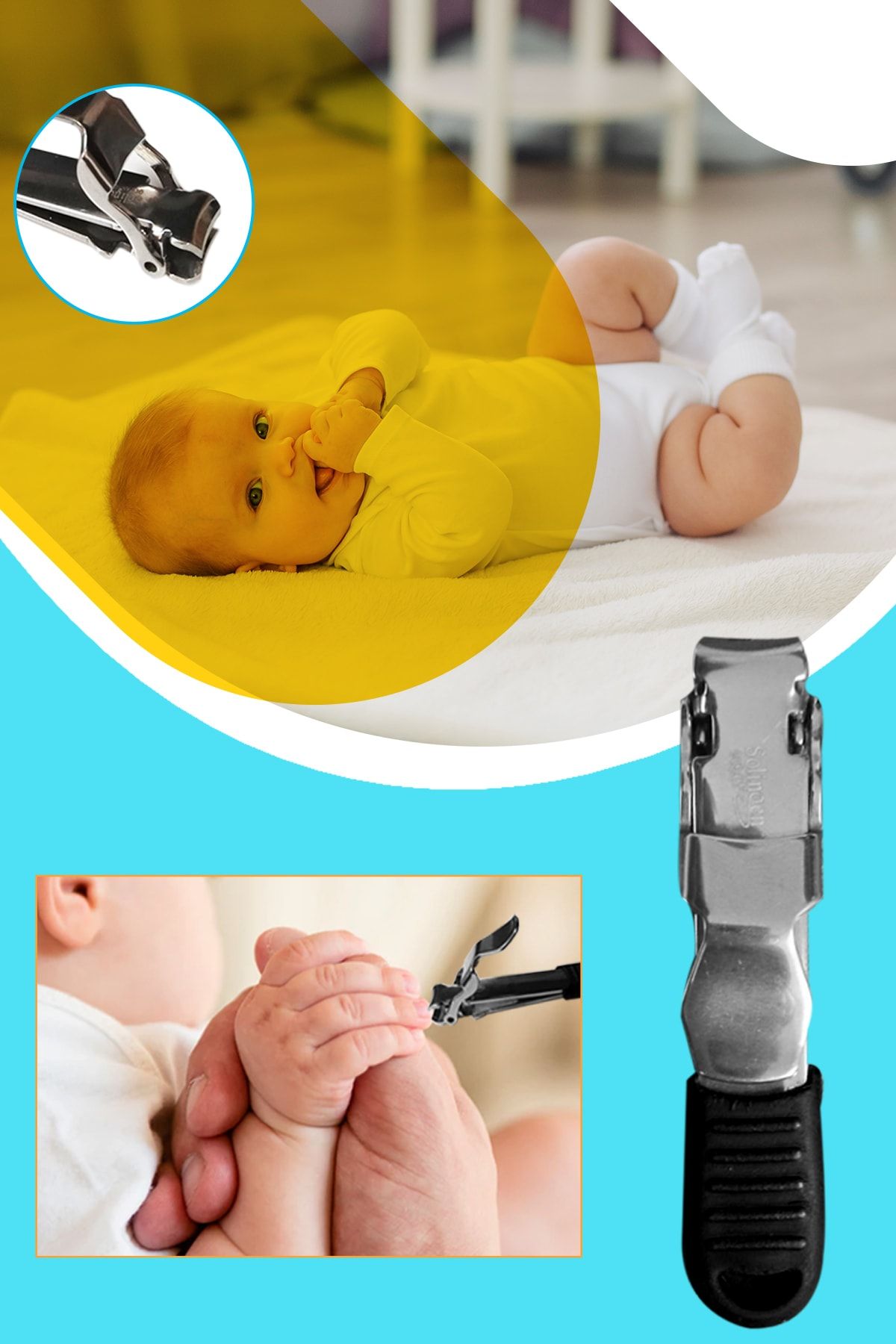 Xolo Solingen Rubber Bebek Çocuk Tırnak Makası Xl252