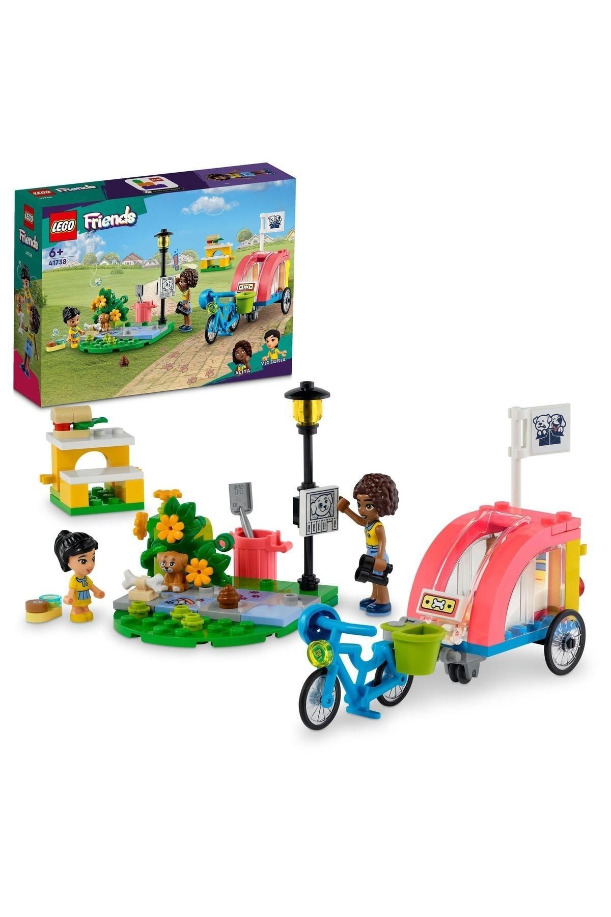 LEGO ® Friends Köpek Kurtarma Bisikleti 41738 - 6 Yaş ve Üzeri İçin Oyuncak Yapım Seti (125 Parça)