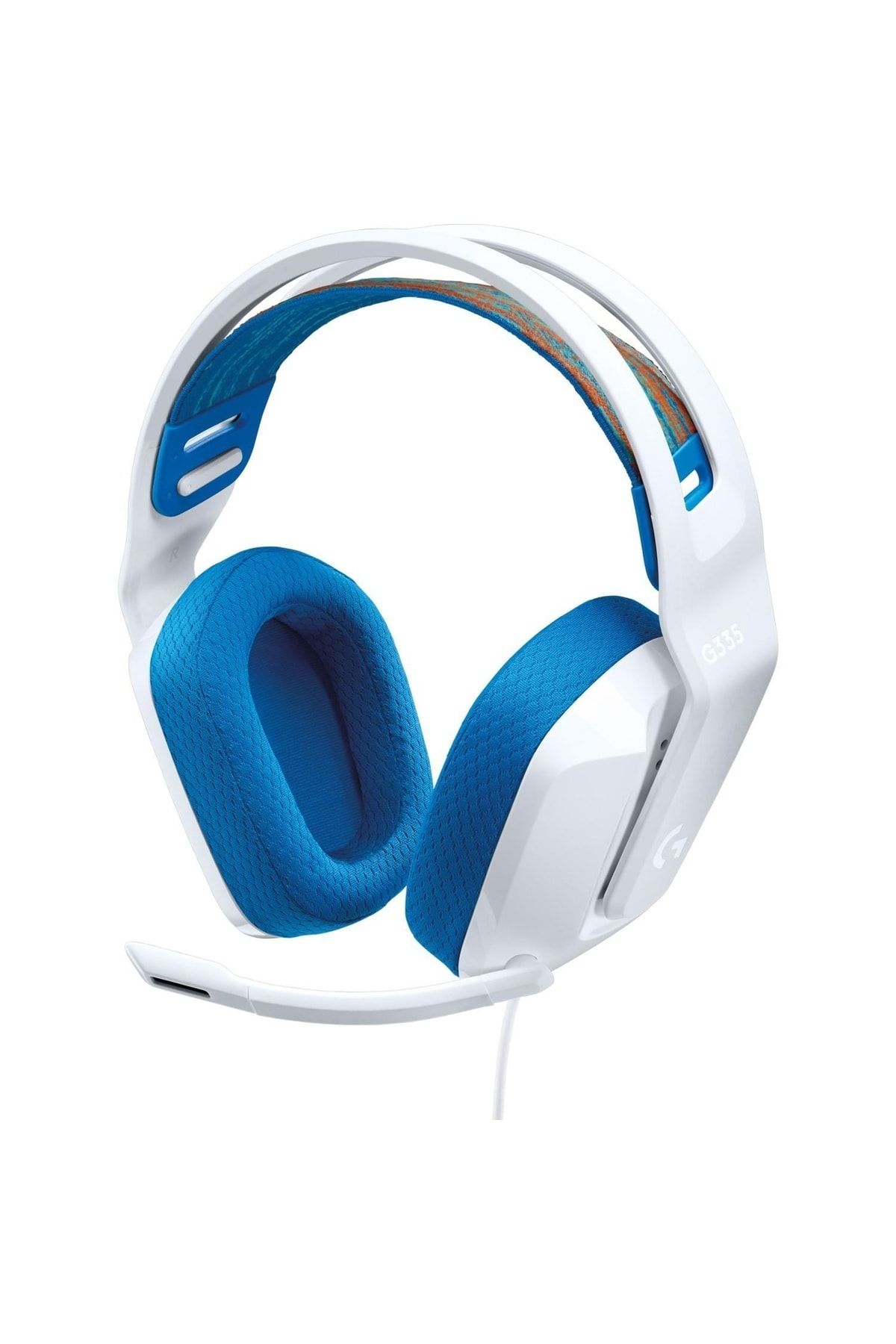 logitech G G335 Kablolu Kulak Üstü Oyuncu Kulaklığı 3.5 mm Ses Jakı Mikrofonlu Hafızalı Köpük