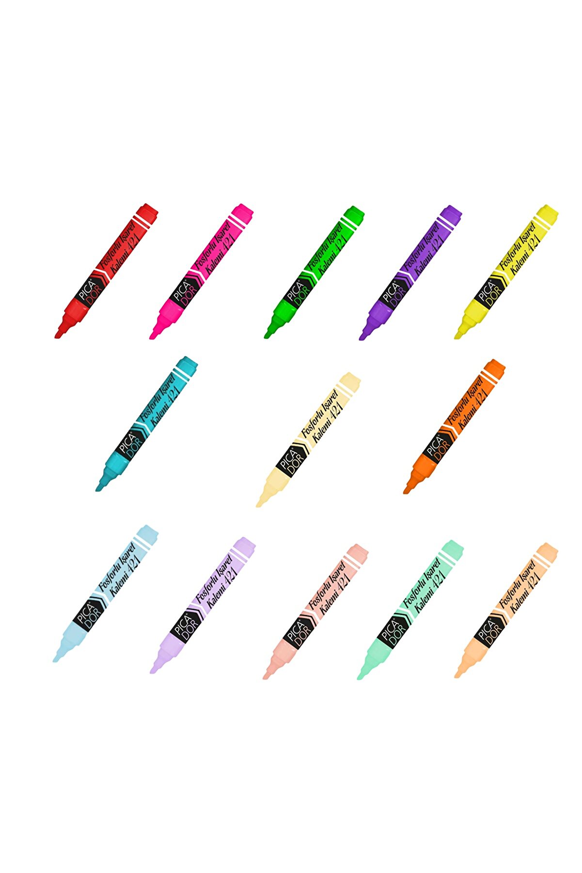 Picador Fosforlu Işaretleme Kalemi 13 Renk Set