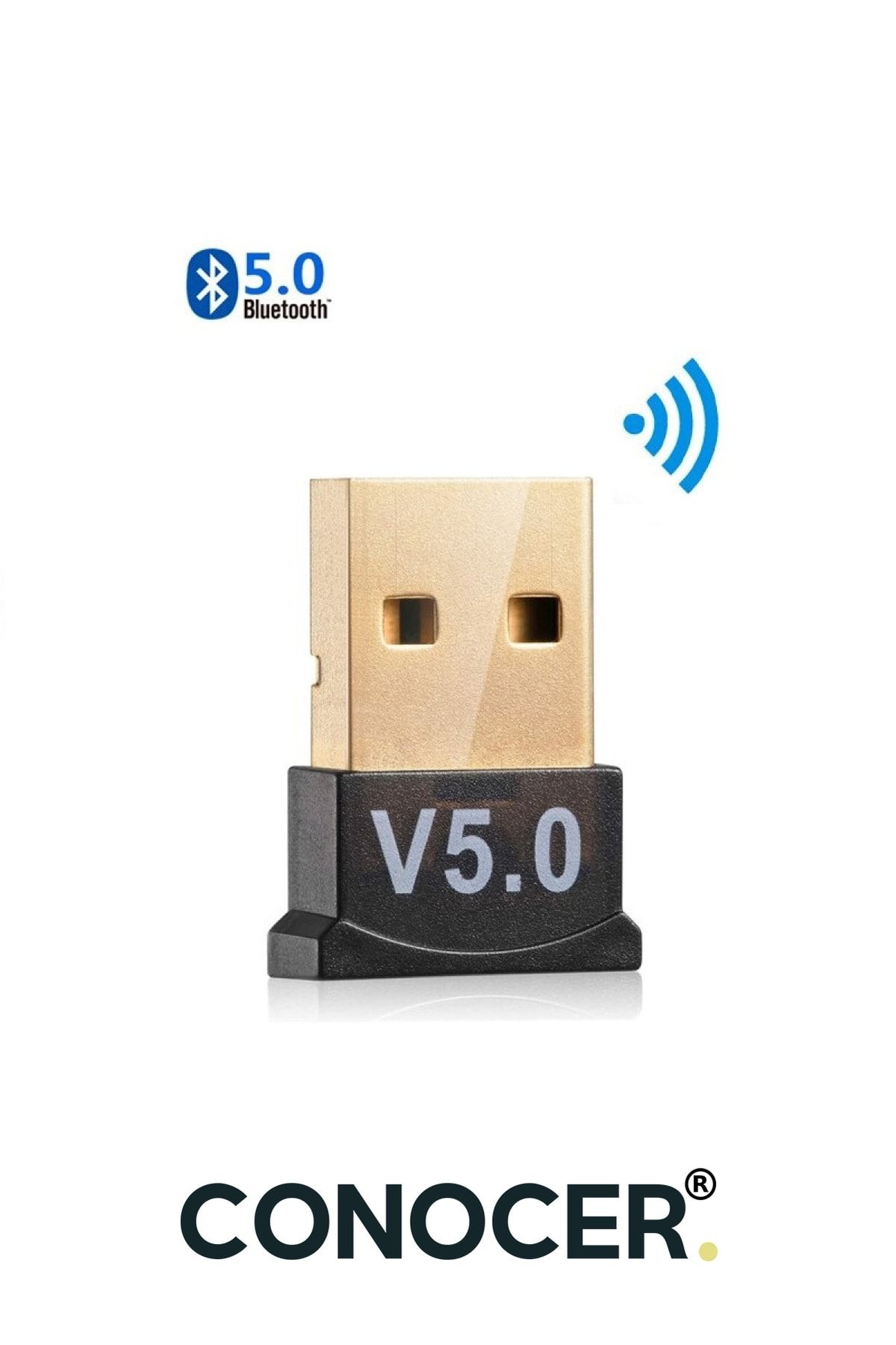 CONOCER Mini V5.1 Usb Bluetooth Dongle 5.1 Bluetooth Adaptör [tak Çalıştır]