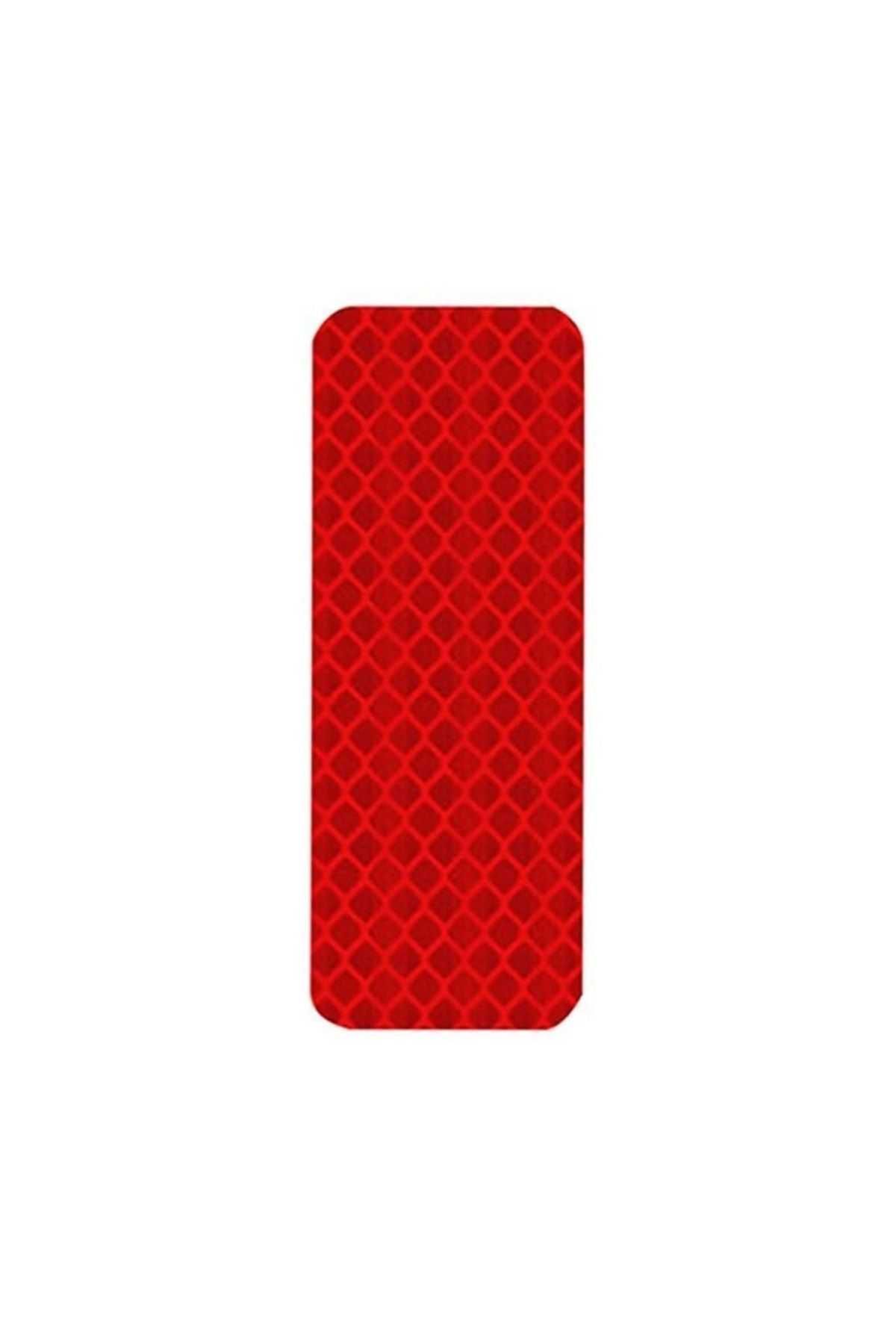 Knmaster Dikdörtgen Reflektörlü Yansıtıcı Sticker Etiket Kırmızı