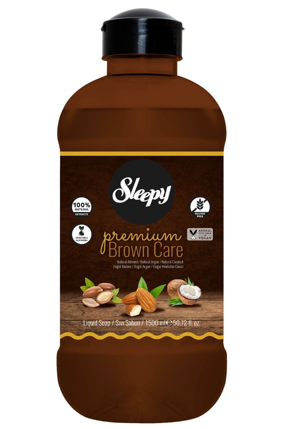 Sleepy Premium Brown Care Sıvı Sabun 1500 Ml