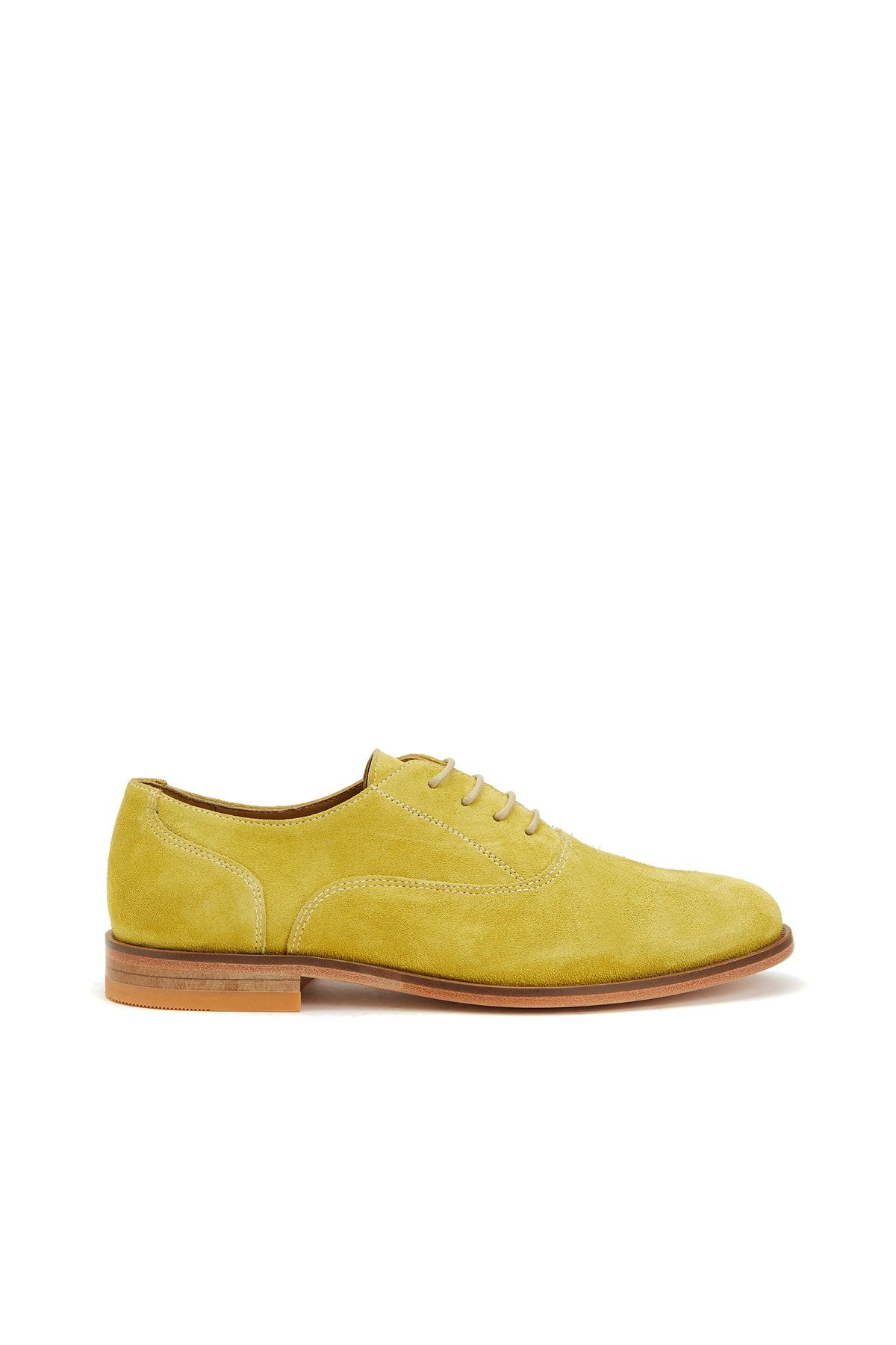 George Hogg Sarı Kadın Süet Ayakkabı