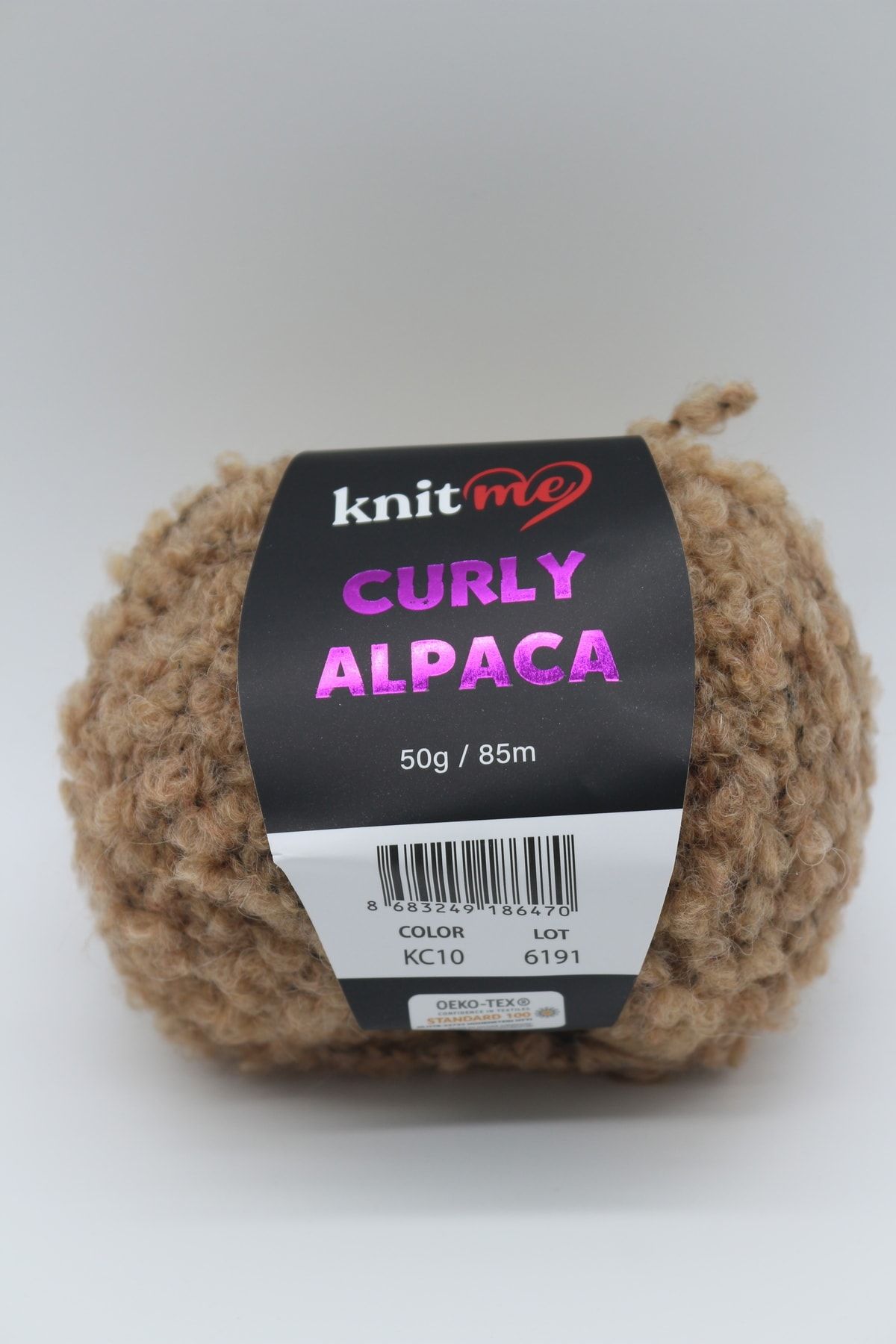 knitme Curly Alpaca - Alpaca Ve Yün Karışımlı Kıvırcık Dokulu Yumuşak Peluş Ip