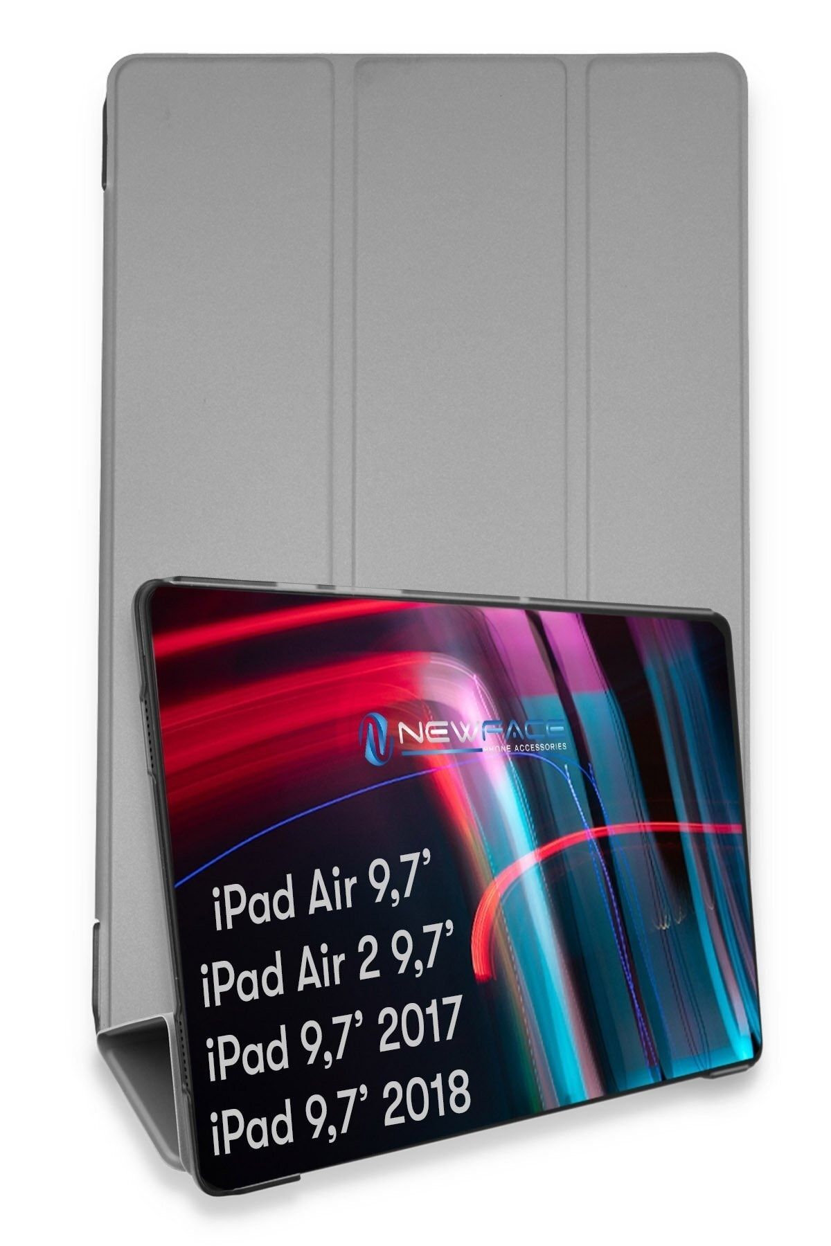 Bilişim Aksesuar Ipad 5 Air 9.7 Kılıf Tablet Smart Cover Kılıf - Gri