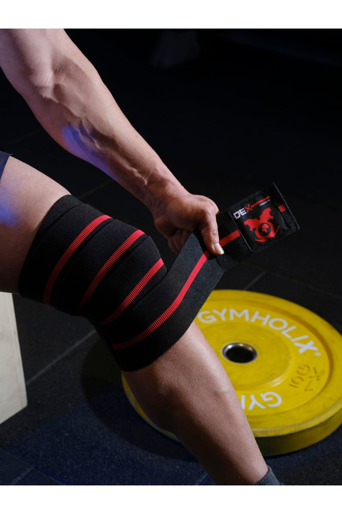 Dex Supports Elite Knee Wraps Diz Bandajı , Diz Sargısı , Spor Dizlik 2’li Paket