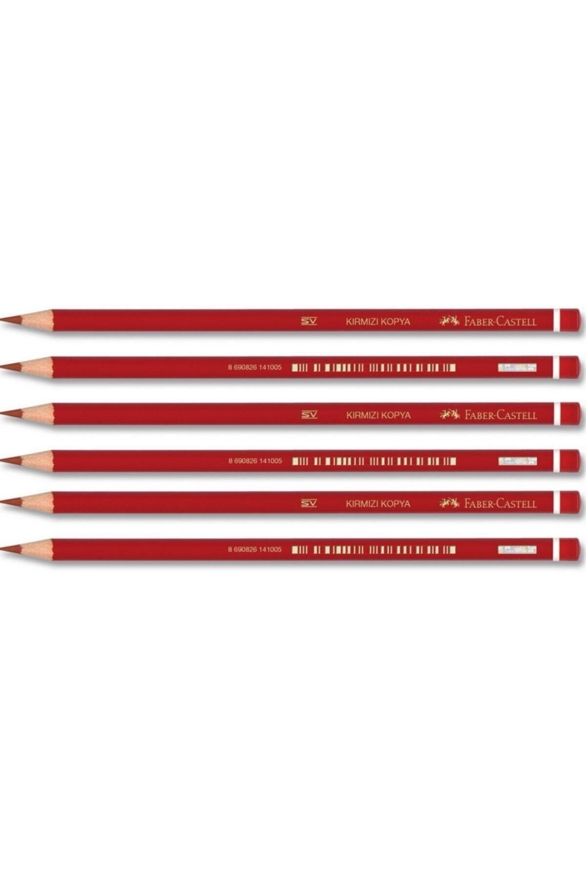 Faber-Castell Yayınları Faber Kırmızı Renkli Kurşun Kalem 1410 6 Lı Paket (1131410000)