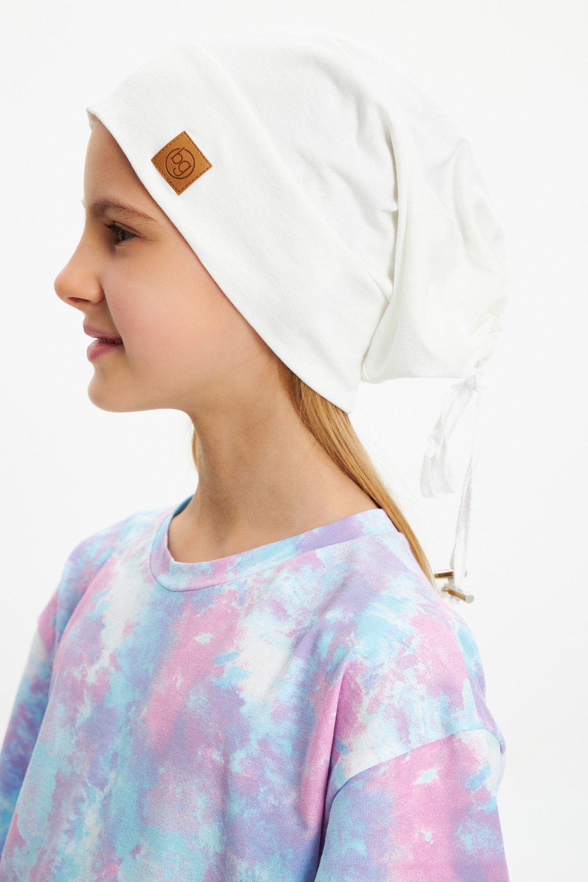 Babygiz Erkek Kız Bebek Çocuk Genç Ip Detaylı 4 Mevsim Şapka Bere %100 Pamuklu Penye