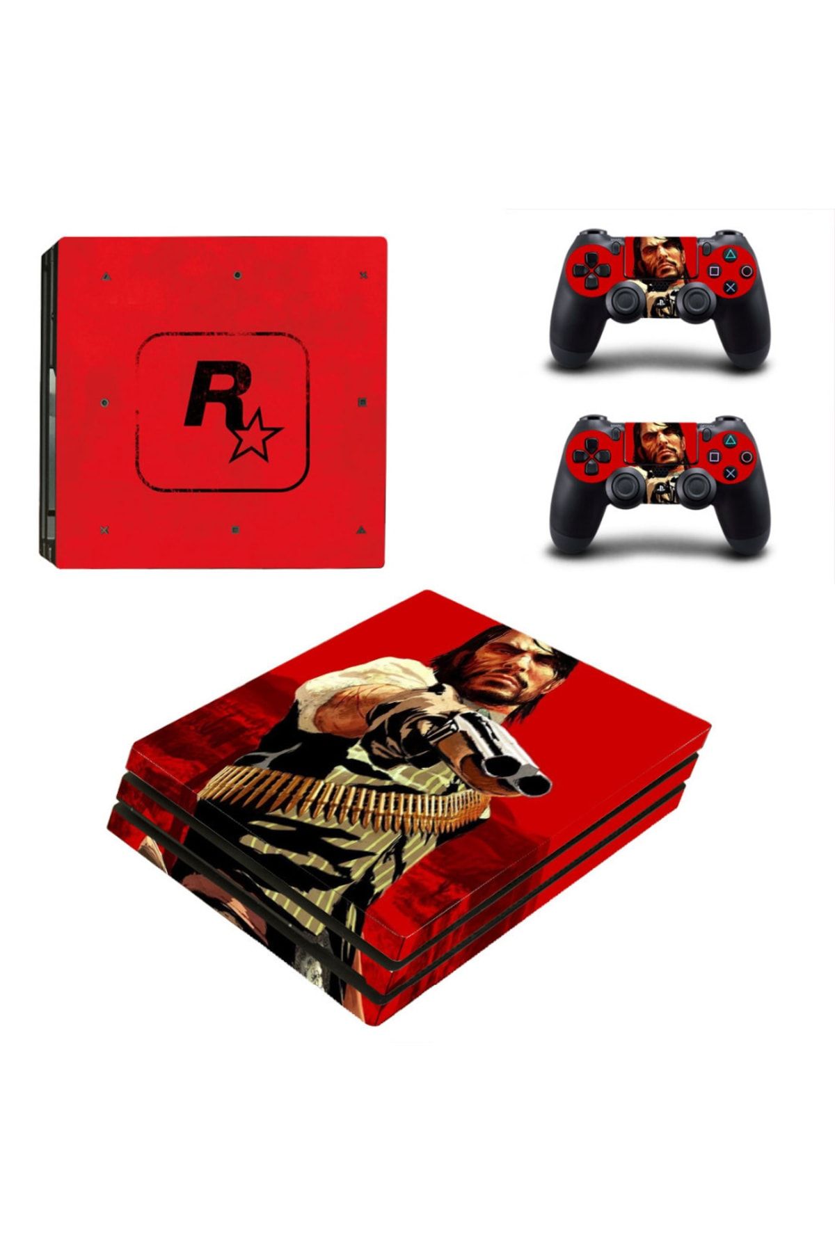 Kt Grup Red Dead Redemption Playstation 4 Pro Uyumlu   Full Sticker Kaplamalar