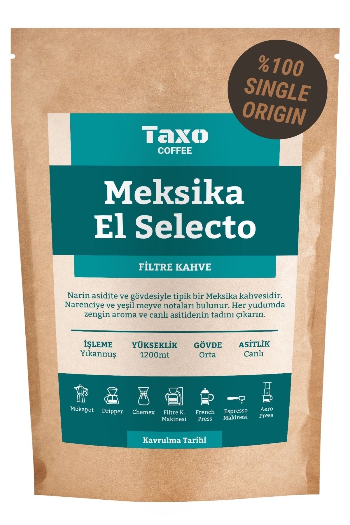 Taxo Coffee Mexico El Selecto Filtre Kahve 200gr