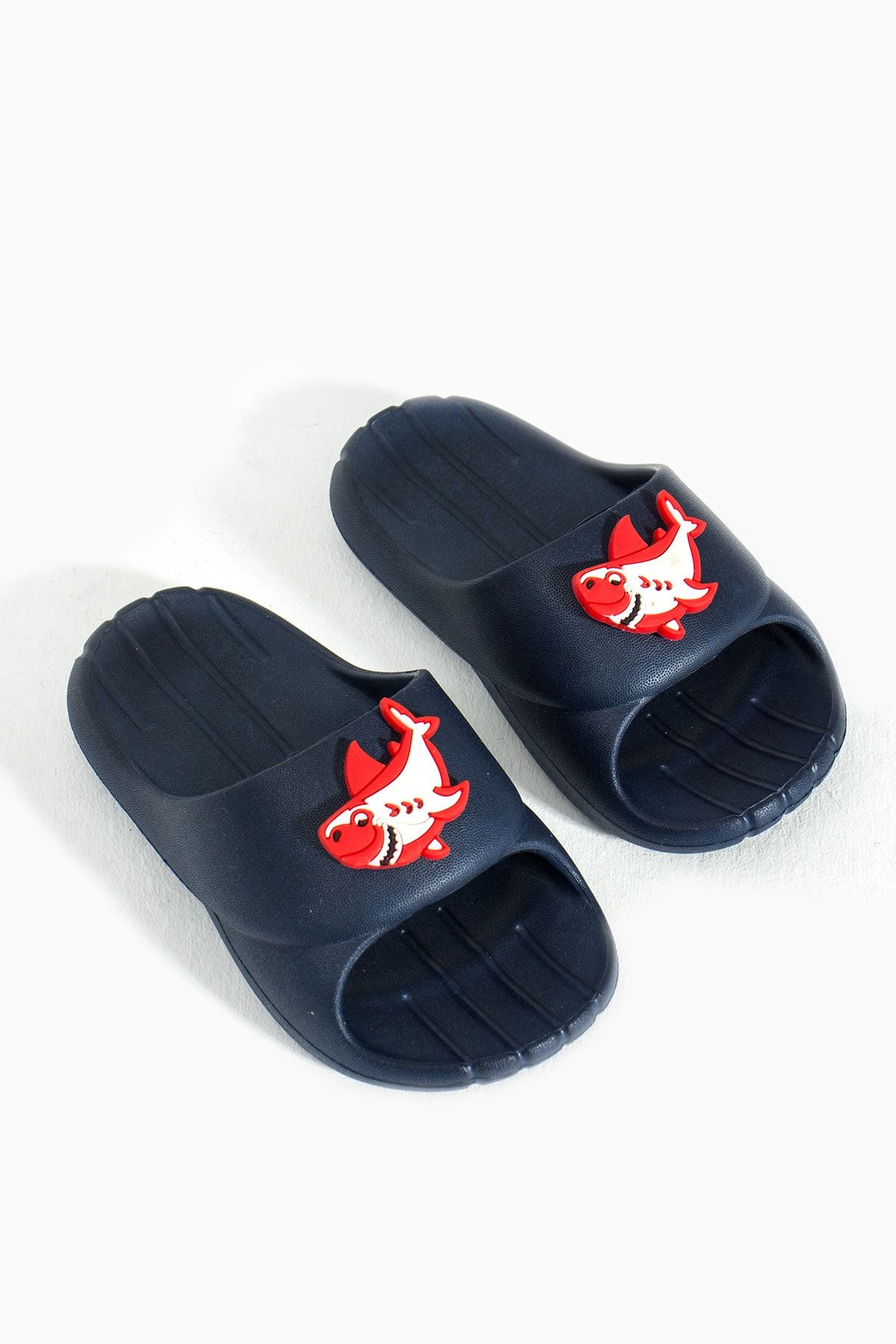 Pembe Potin Unisex Lacivert Çocuk Eva Deniz Confort Sandalet Terlik
