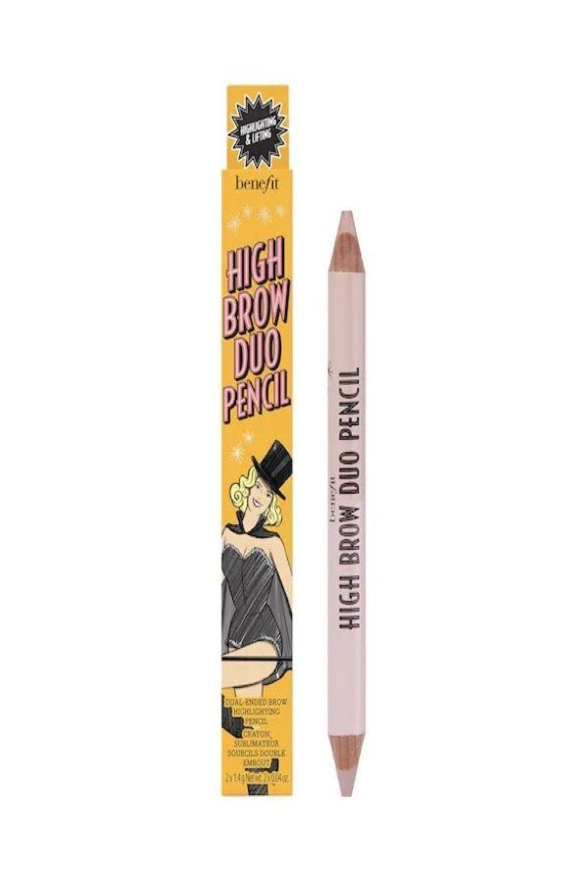 benefit cosmetics High Brow Duo Pencil Çift Taraflı Kaş Kalemi 2,8 Gr - Light/medium