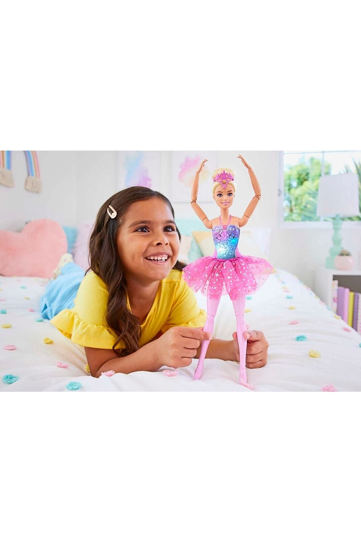 scntoys Barbie Balerin Bebek Işıklı Balerin Bebek Hlc25 Orjinal Lisanslı Ürün Yeni Sezon Bükülebilir Eklemli