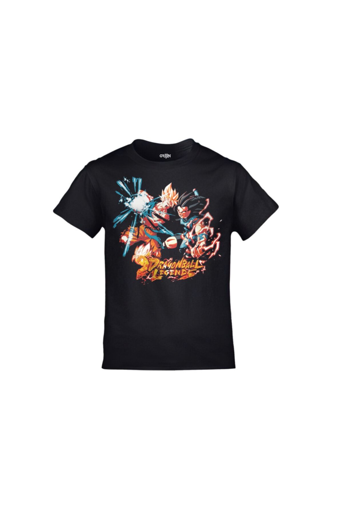 Orijin Tekstil Cdaw Dragon Ball Legend Baskılı Siyah Çocuk Tshirt