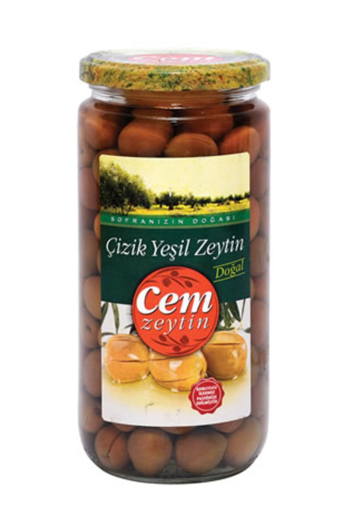 Cem YESIL CIZIK ZEYTIN  400 GR (261-290)