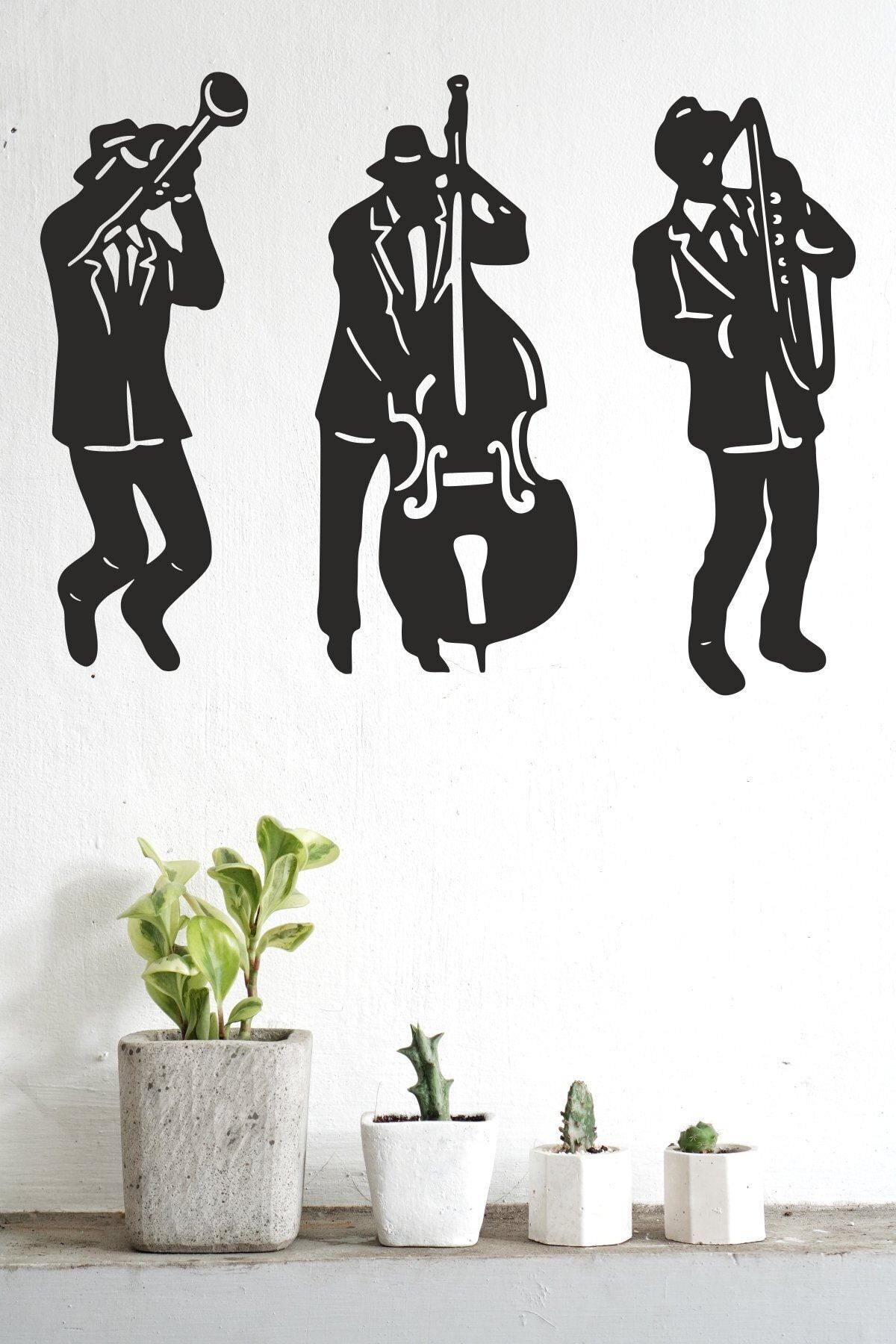UNT Müzisyenler Duvar Dekoru-süsü, Ahşap Dekoratif Tablo