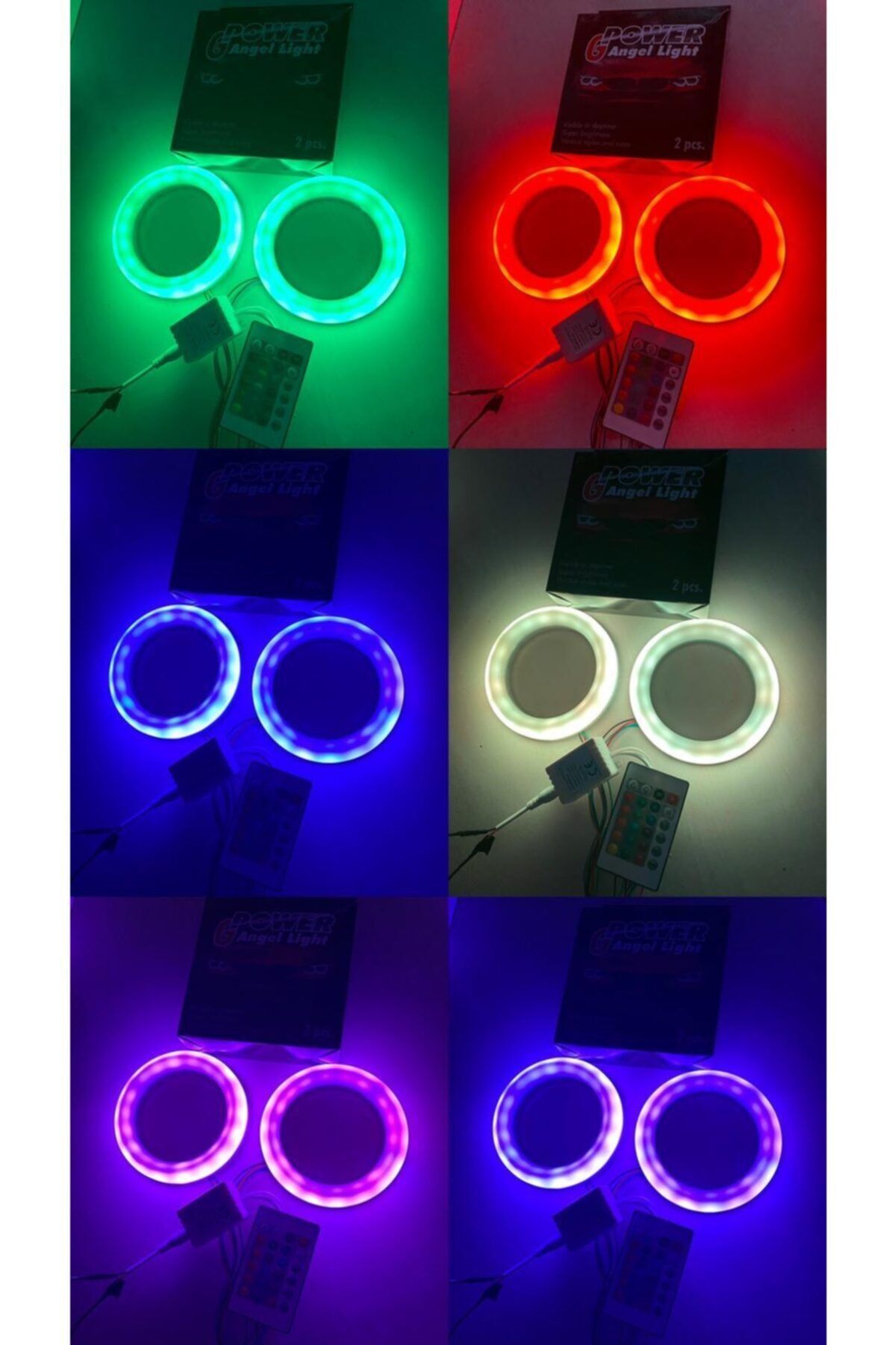 Momo Yeni Dizayn Angel Kumandalı Rgb Halka Power Ledli 75mm