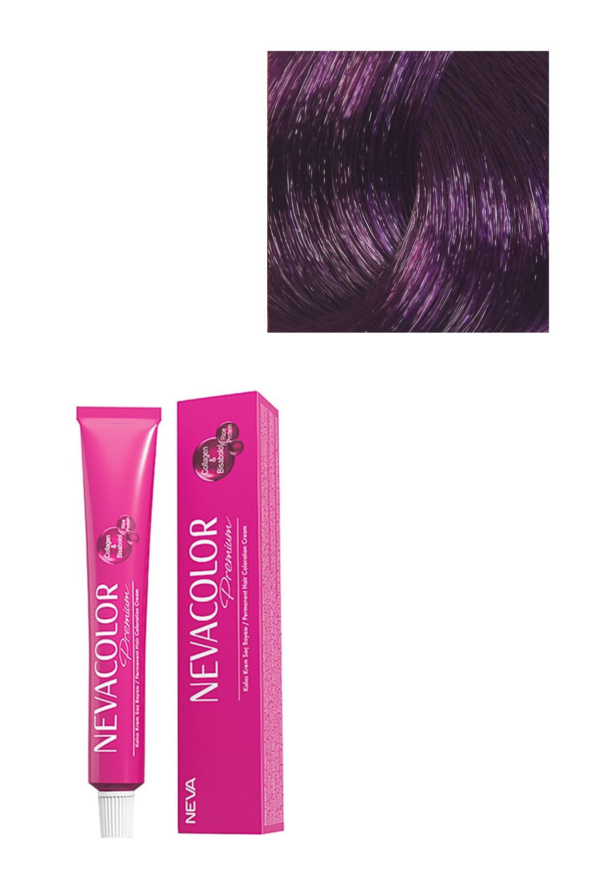 Neva Color Premium Kalıcı Saç Boyası 7.20 - Orkide Moru