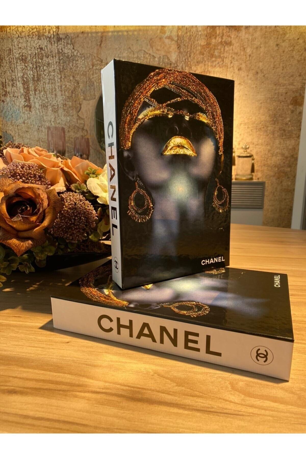 RetroLazer Chanel Kadın Dekoratif Kitap Kutu