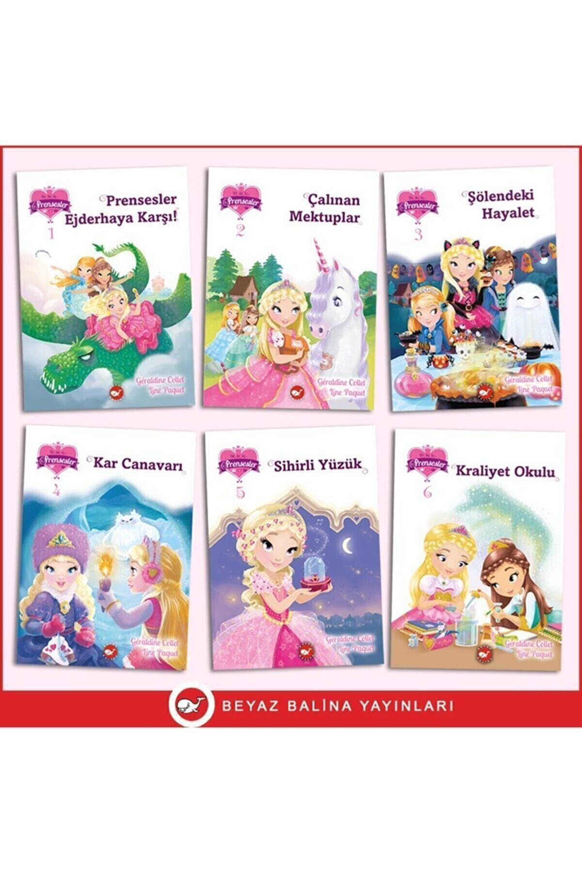 Beyaz Balina Yayınları 1. Ve 2. Sınıf 123 Prensesler Hikaye Seti 6 Kitap