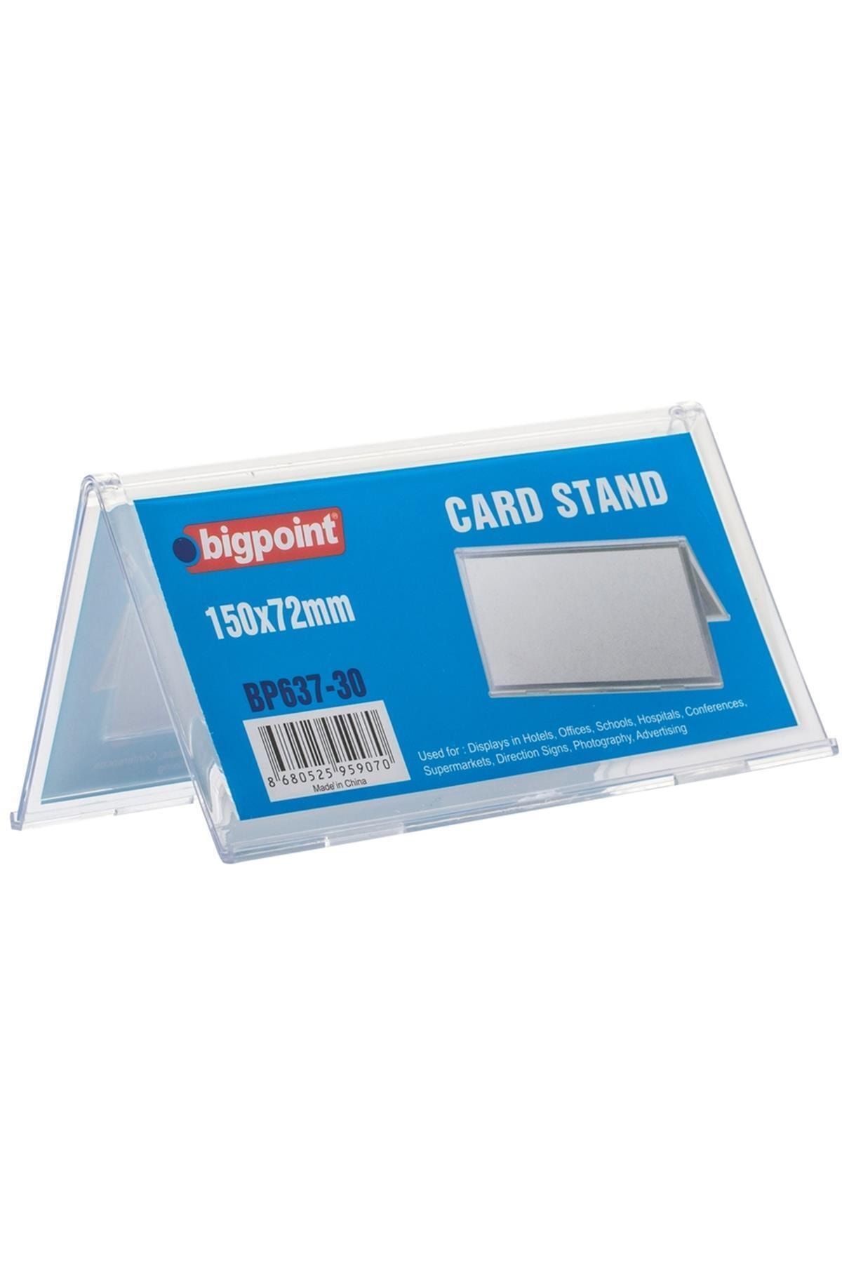 Bigpoint Beyaz Çift Taraflı Kart Standı 150x72mm