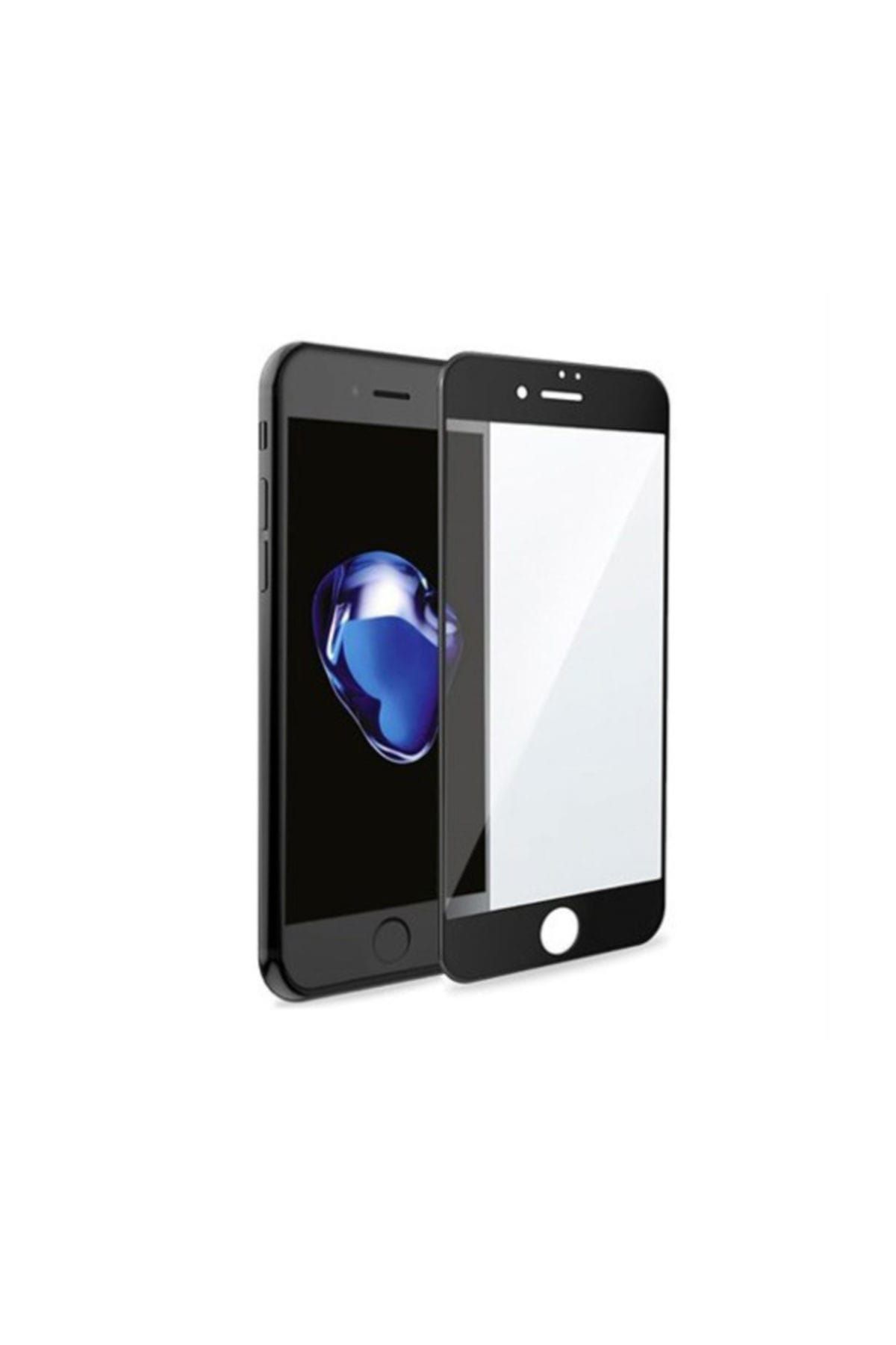 Piili 6D Eğimli Kenar Ön Panel iPhone 6 Plus / iPhone 6S Plus Cam Ekran Koruyucu Siyah