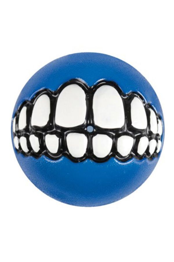 Rogz Grinz Ödül Hazneli Köpek Oyun Topu Medium Mavi 6,4 cm
