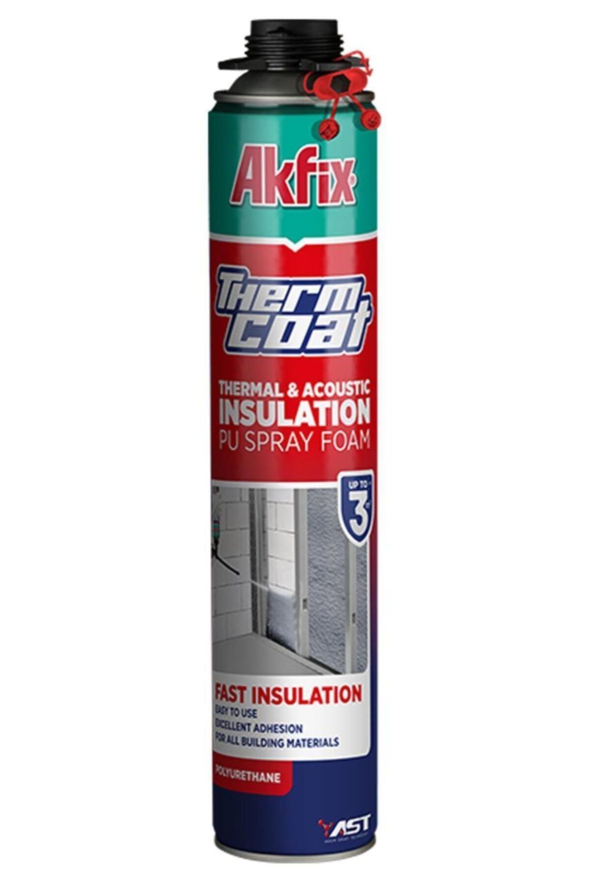 Akfix Thermcoat Poliüretan Termal Ve Akustik Yalıtım Köpüğü 850 Ml